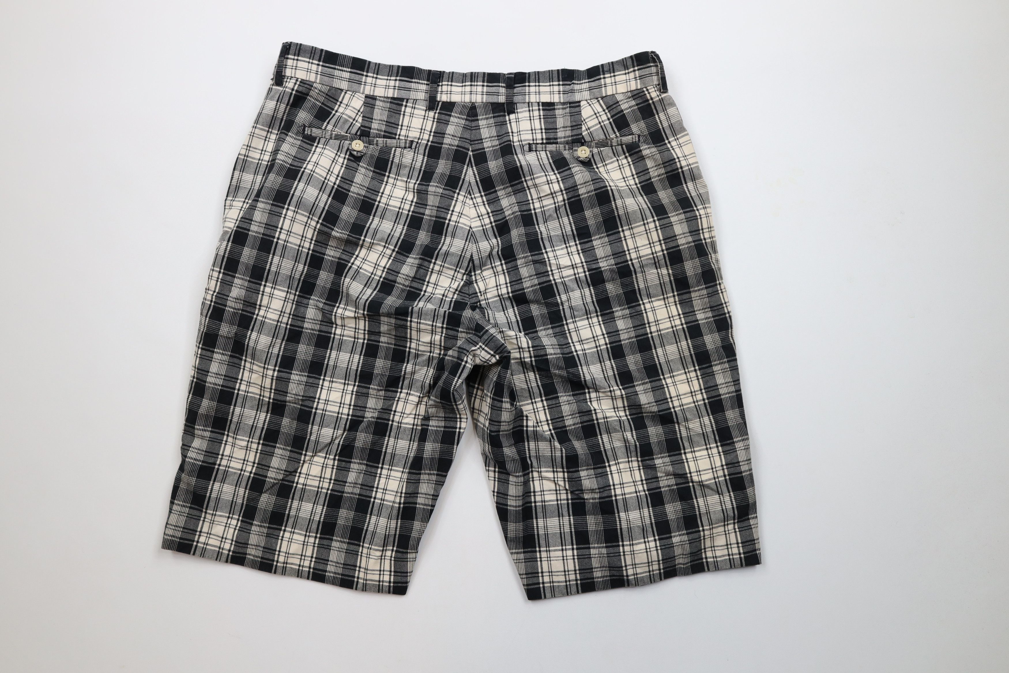 Ralph Lauren × Vintage Vintage 90s Ralph Lauren Golfing Chino Shorts Plaid Cotton Size US 36 / EU 52 - 7 Thumbnail