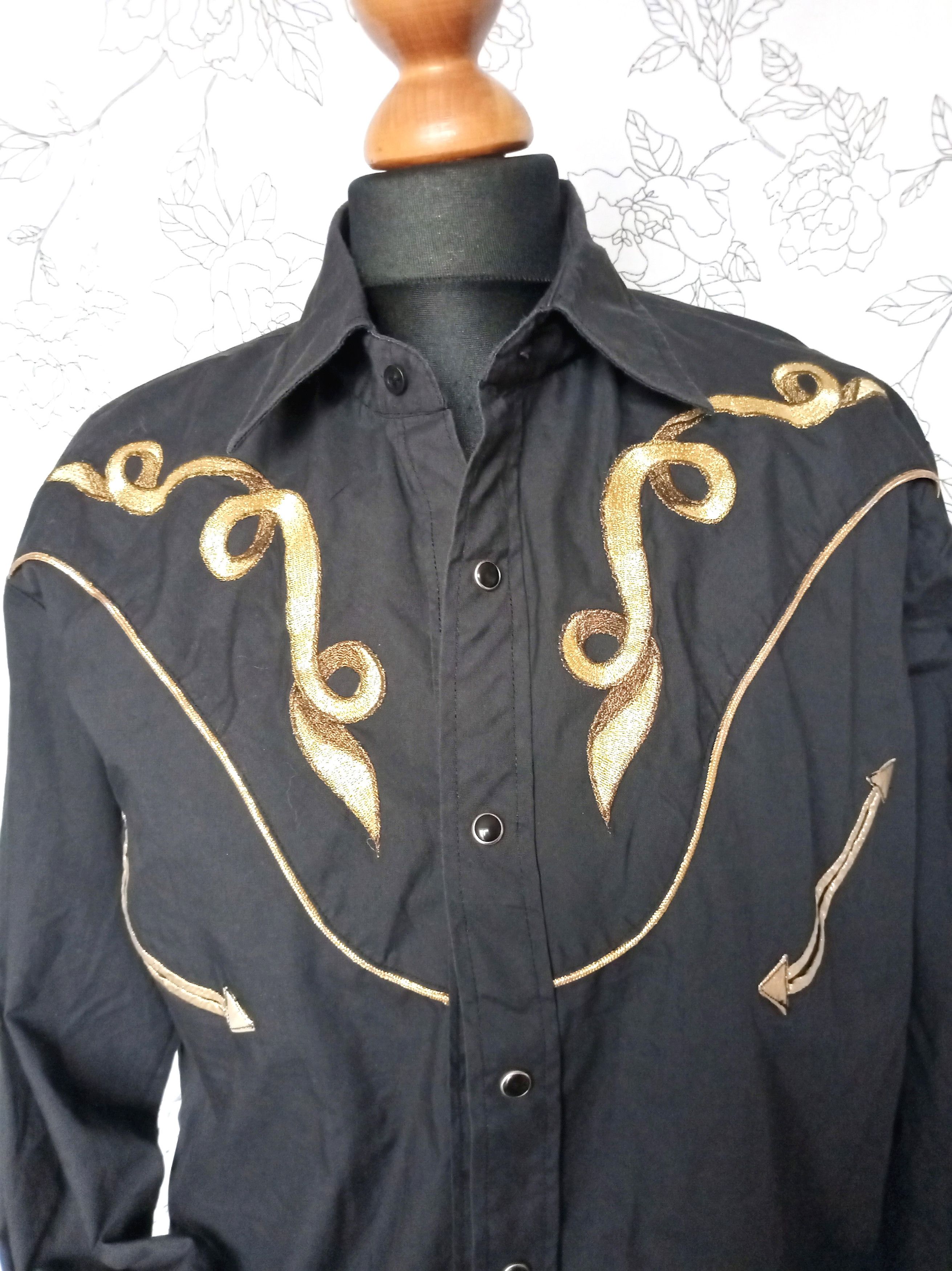 Vintage Ely Diamond Western Shirt Size US M / EU 48-50 / 2 - 2 Thumbnail