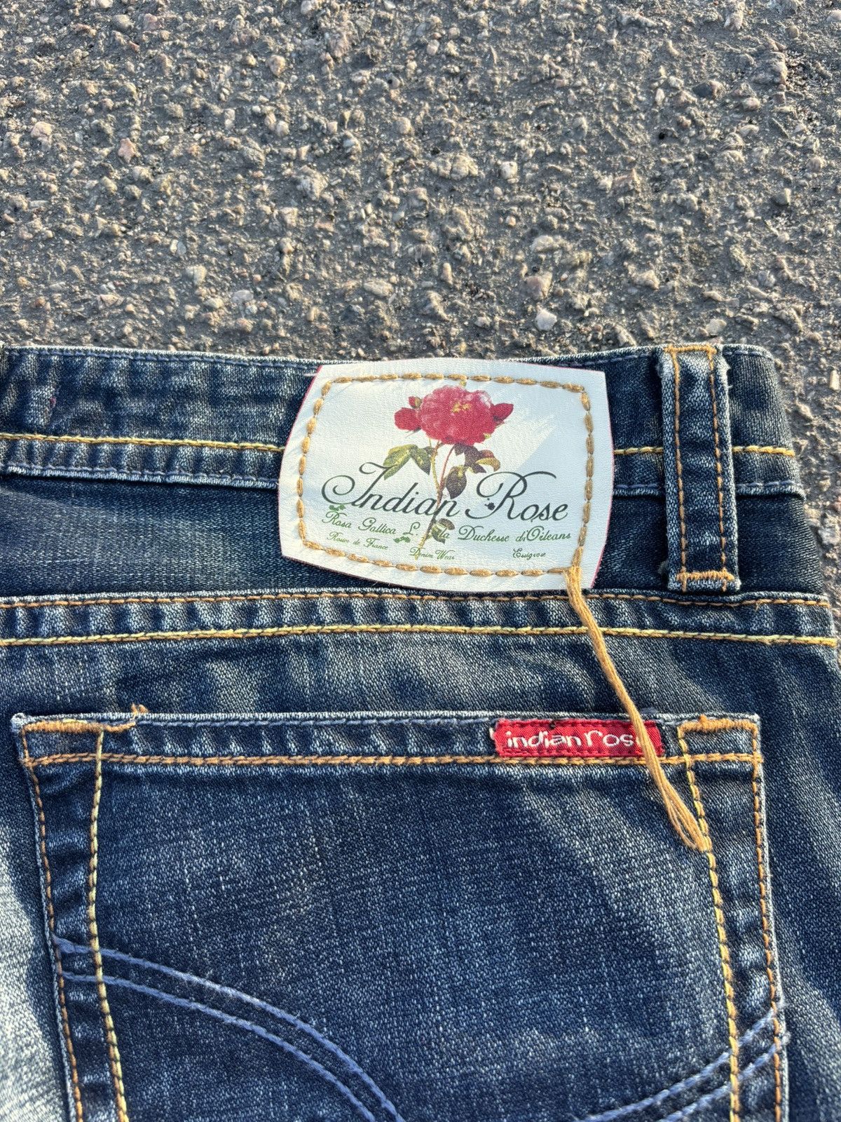 Japanese Brand × Vintage Vintage Y2k INDIAN ROSE Low Rise Jeans Size 34" / US 12 / IT 48 - 11 Thumbnail