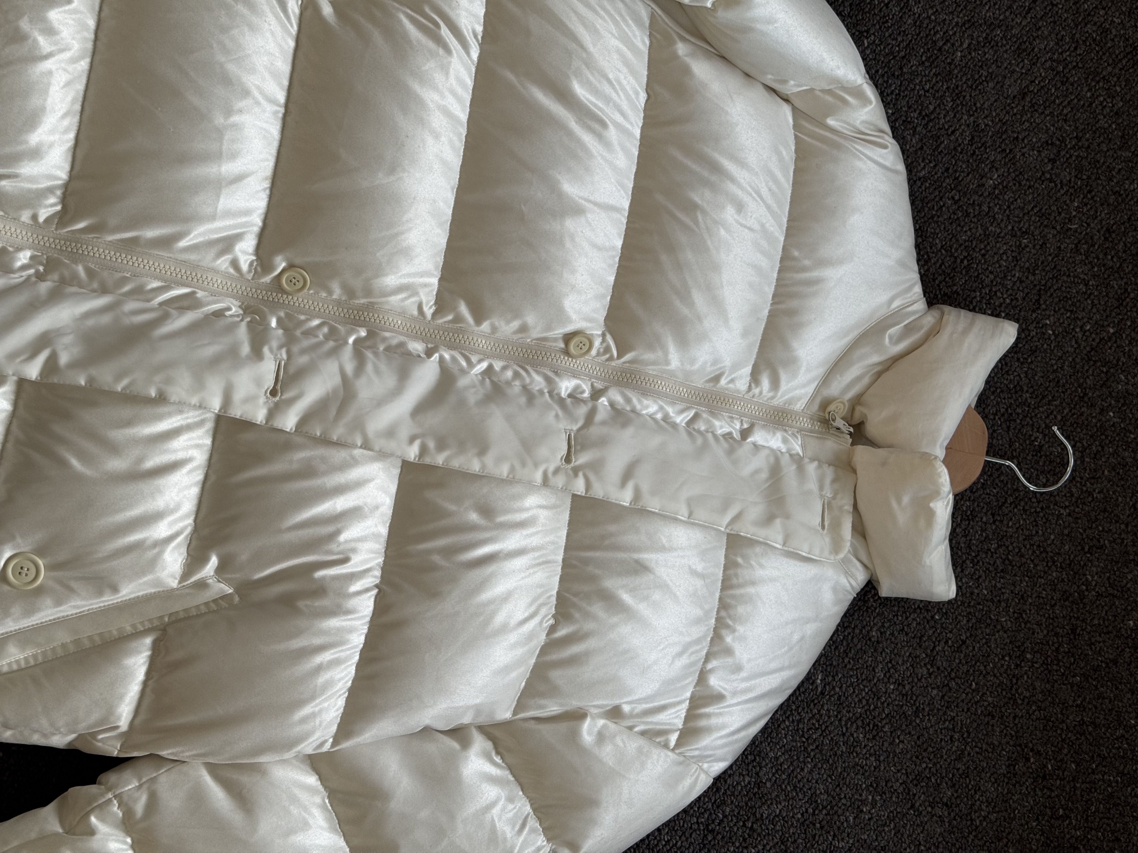 Issey Miyake Windcoat oversized puffer pearl white Size US L / EU 52-54 / 3 - 3 Thumbnail