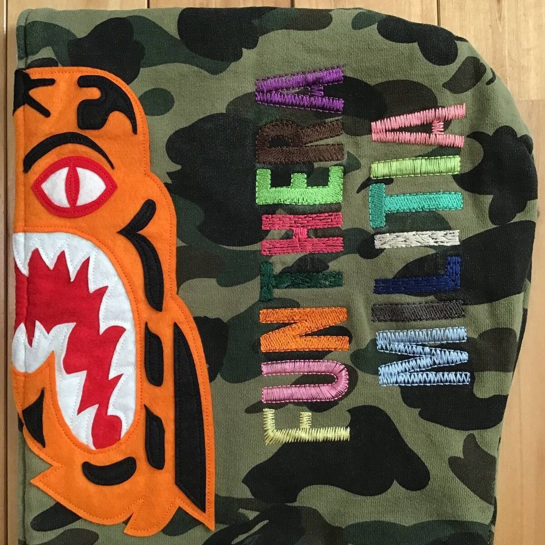 Bape BAPE Tiger full zip hoodie 1st camo green a bathing ape Size US XL / EU 56 / 4 - 5 Thumbnail