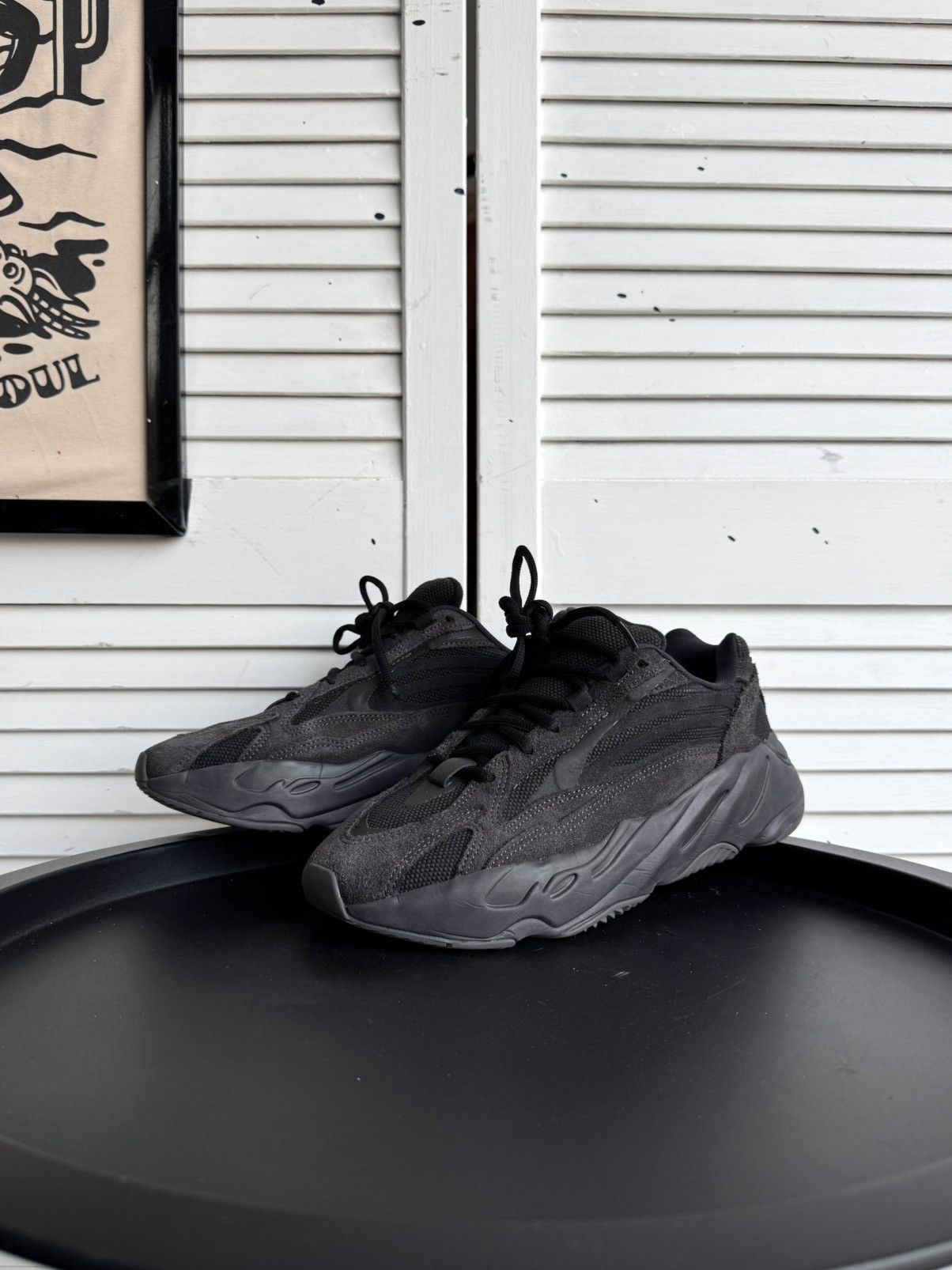 Adidas × Kanye West Adidas Yeezy Boost 700 V2 Vanta Black Mens Shoes US9 FU6684 Size US 9 / EU 42 - 4 Thumbnail