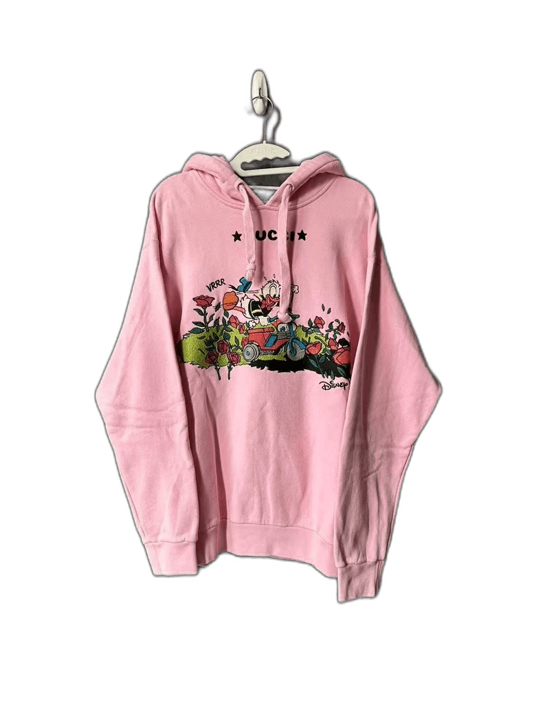 Gucci Gucci Pink Duck Embroidery Hoodie-yf Size US M / EU 48-50 / 2 - 1 Thumbnail