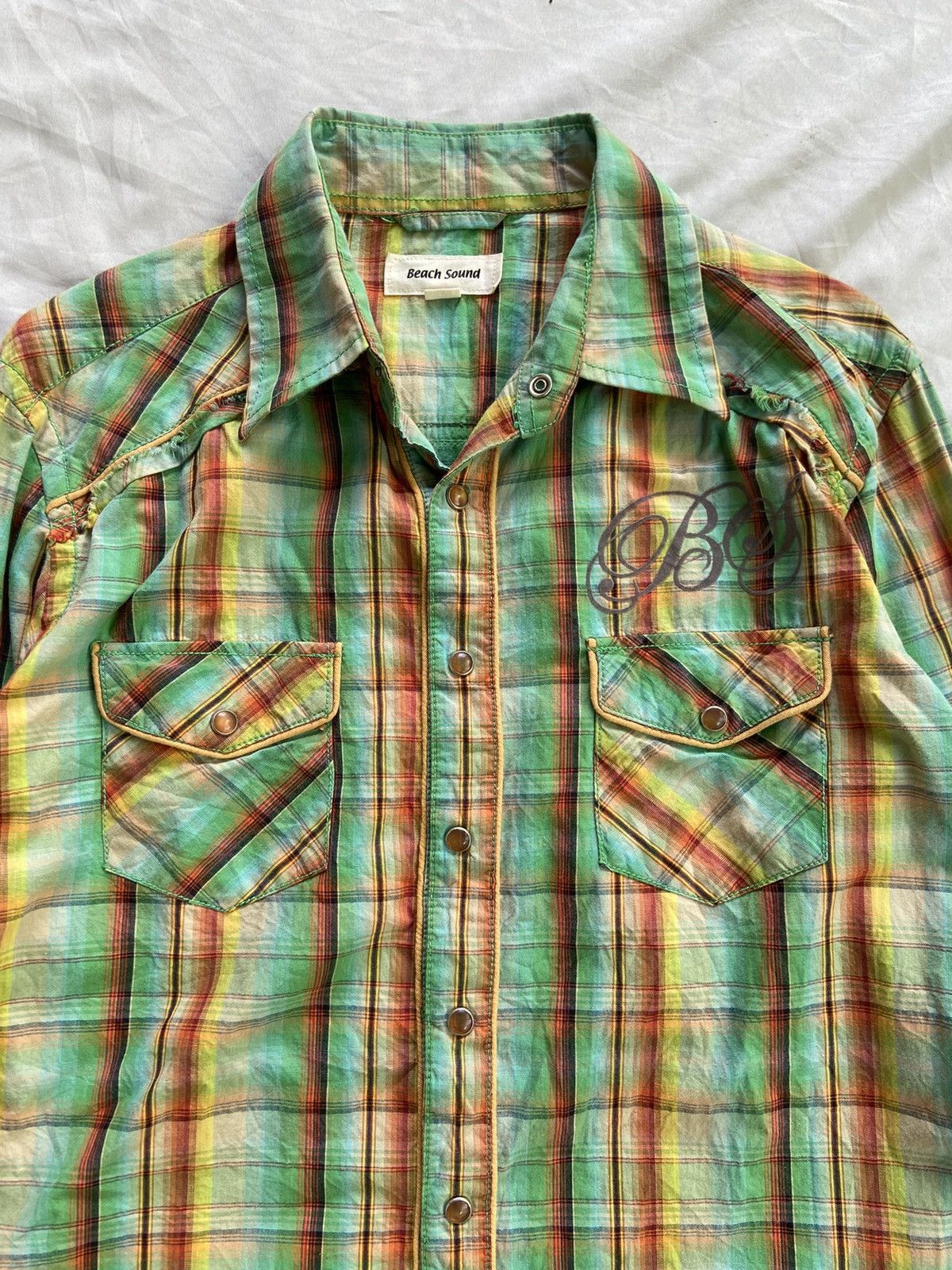 Japanese Brand BEACH SOUND BUTTON DOWN SHIRT Size US M / EU 48-50 / 2 - 5 Thumbnail