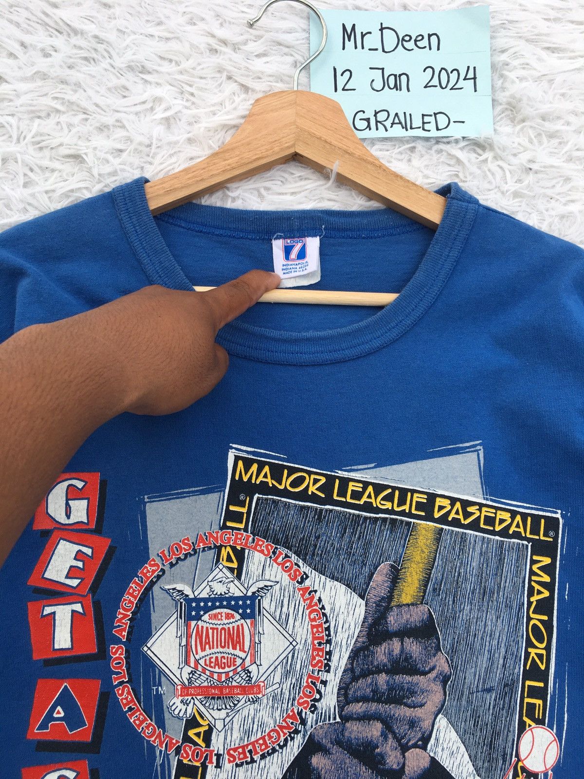 MLB Rare Vintage MLB LA Dodgers National League Tshirt Size US L / EU 52-54 / 3 - 8 Thumbnail