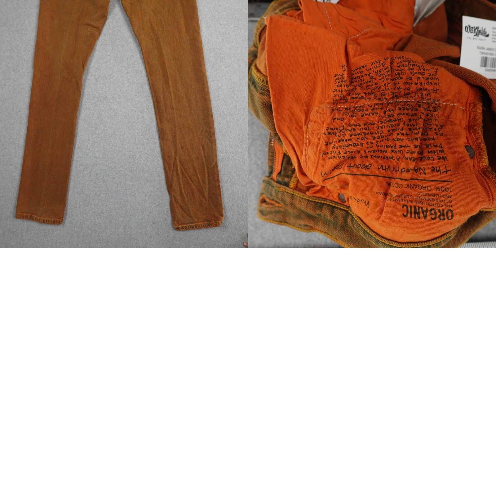 Nudie Jeans Nudie Jeans Co Jeans 30 (30X32) Orange Slim 5-Pocket Logo Mens Boys Ladies Womens Size US 30 / EU 46 - 10 Thumbnail
