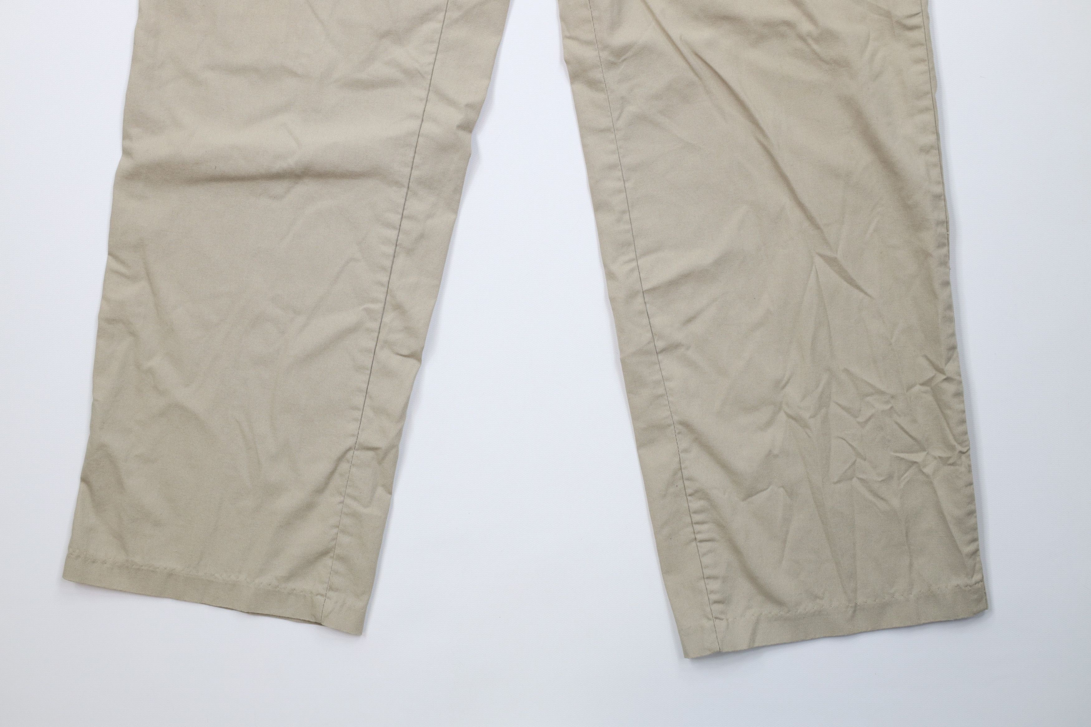 Vintage Vintage 90s Streetwear Wide Leg Loungewear Pants Beige Khaki Size US 34 / EU 50 - 4 Thumbnail