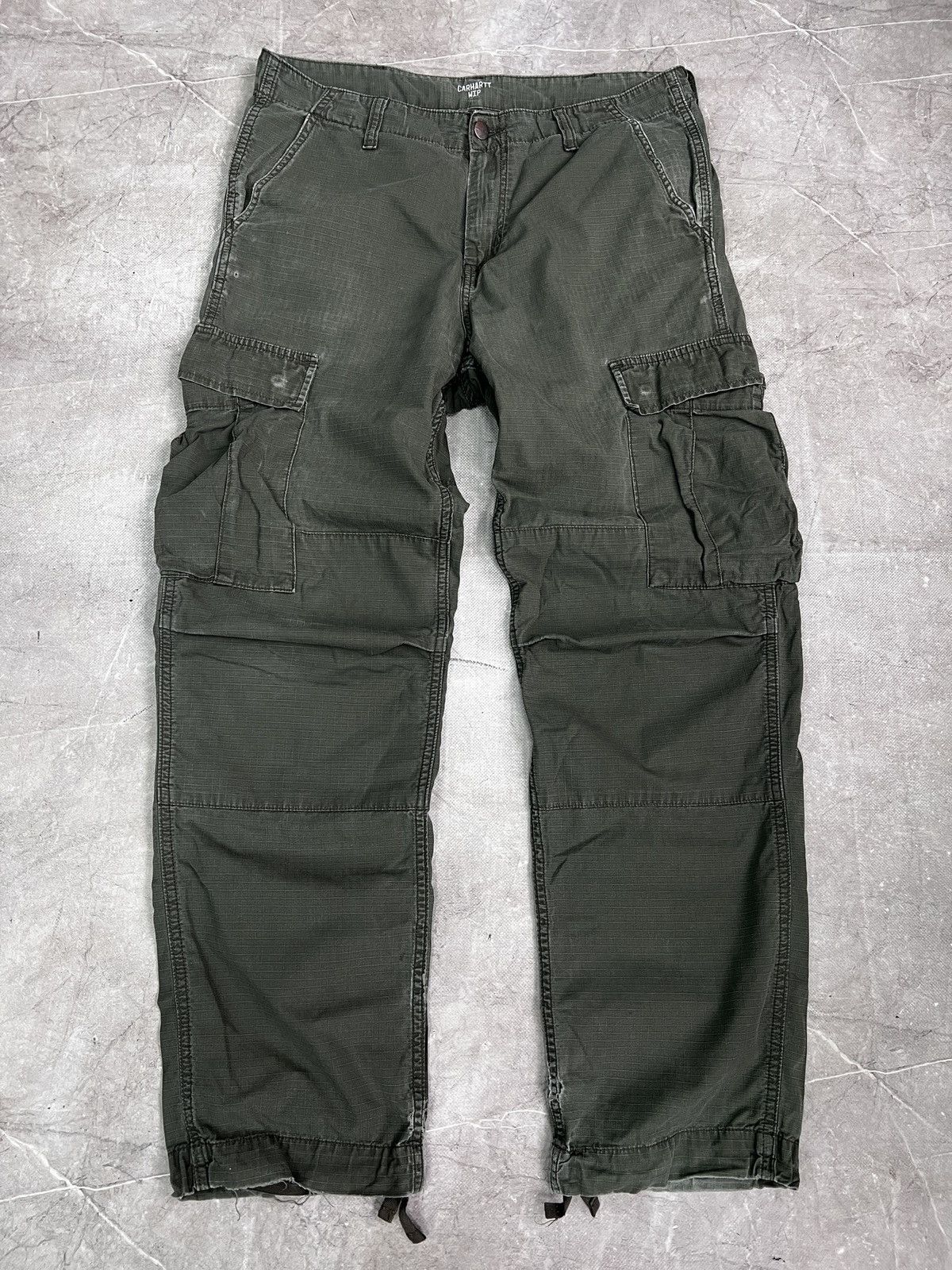 Carhartt Carhartt Green Pants Workwear Multipocket y2k Style Size US 32 / EU 48 - 1 Thumbnail