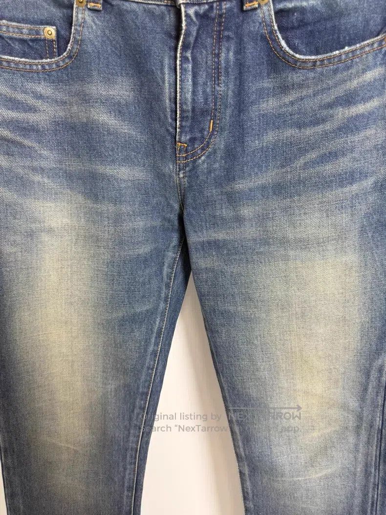 Saint Laurent Paris Saint Laurent Paris Cat Whisker Washed Blue Denim Pants i Size US 28 / EU 44 - 3 Thumbnail