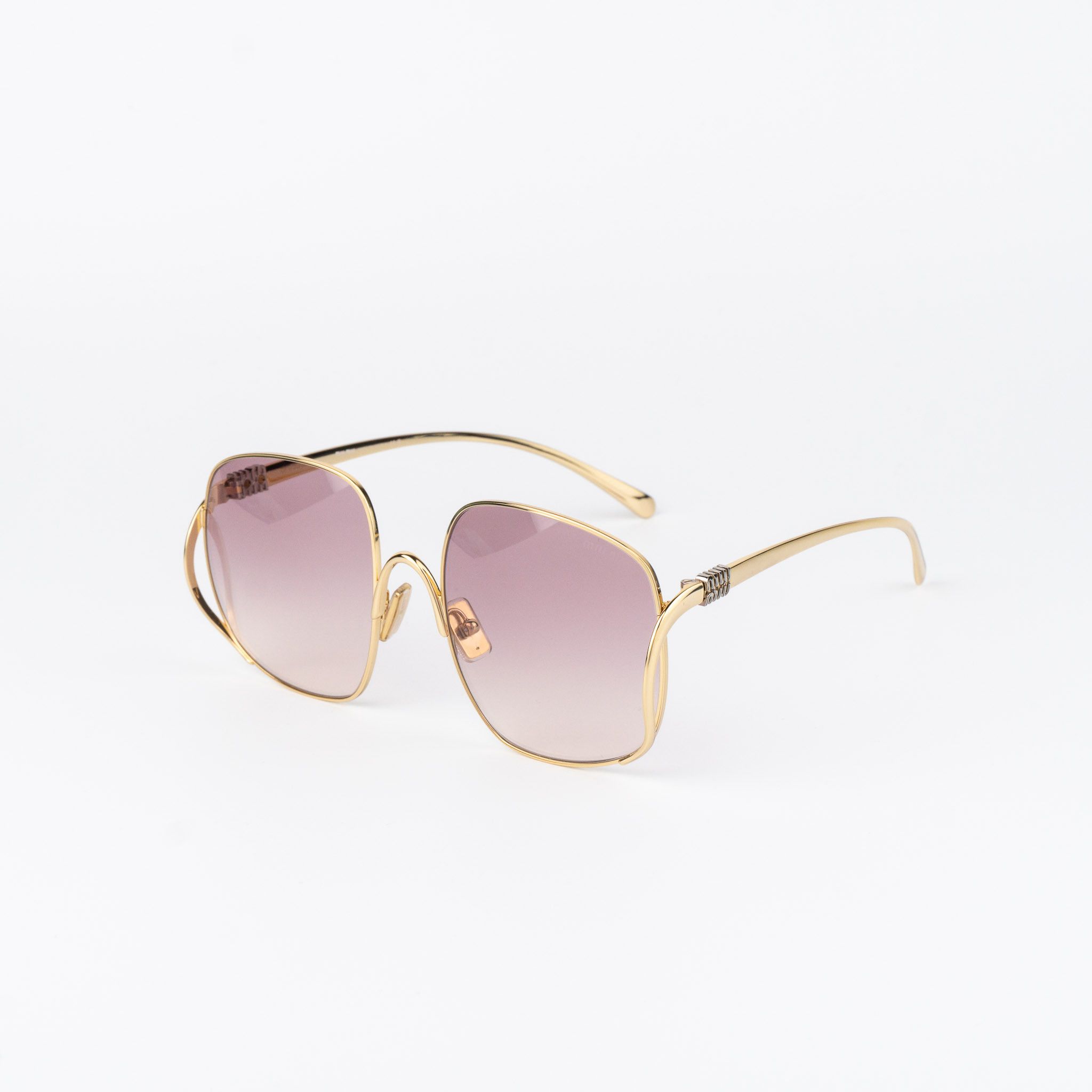 Miu Miu Miu Miu Women Sunglasses Square MUA57S 5AK40S NEW AUTHENTIC Size ONE SIZE - 3 Thumbnail