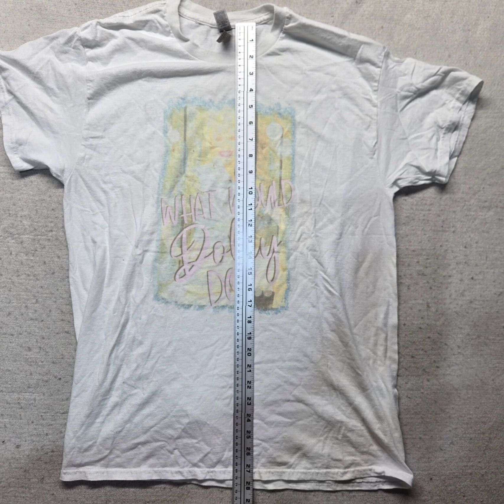 Vintage What Would Dolly Do Women's Shirt Adult L White Short Sleeve Cotton Crew Neck T-Shirt Size M / US 6-8 / IT 42-44 - 5 Thumbnail