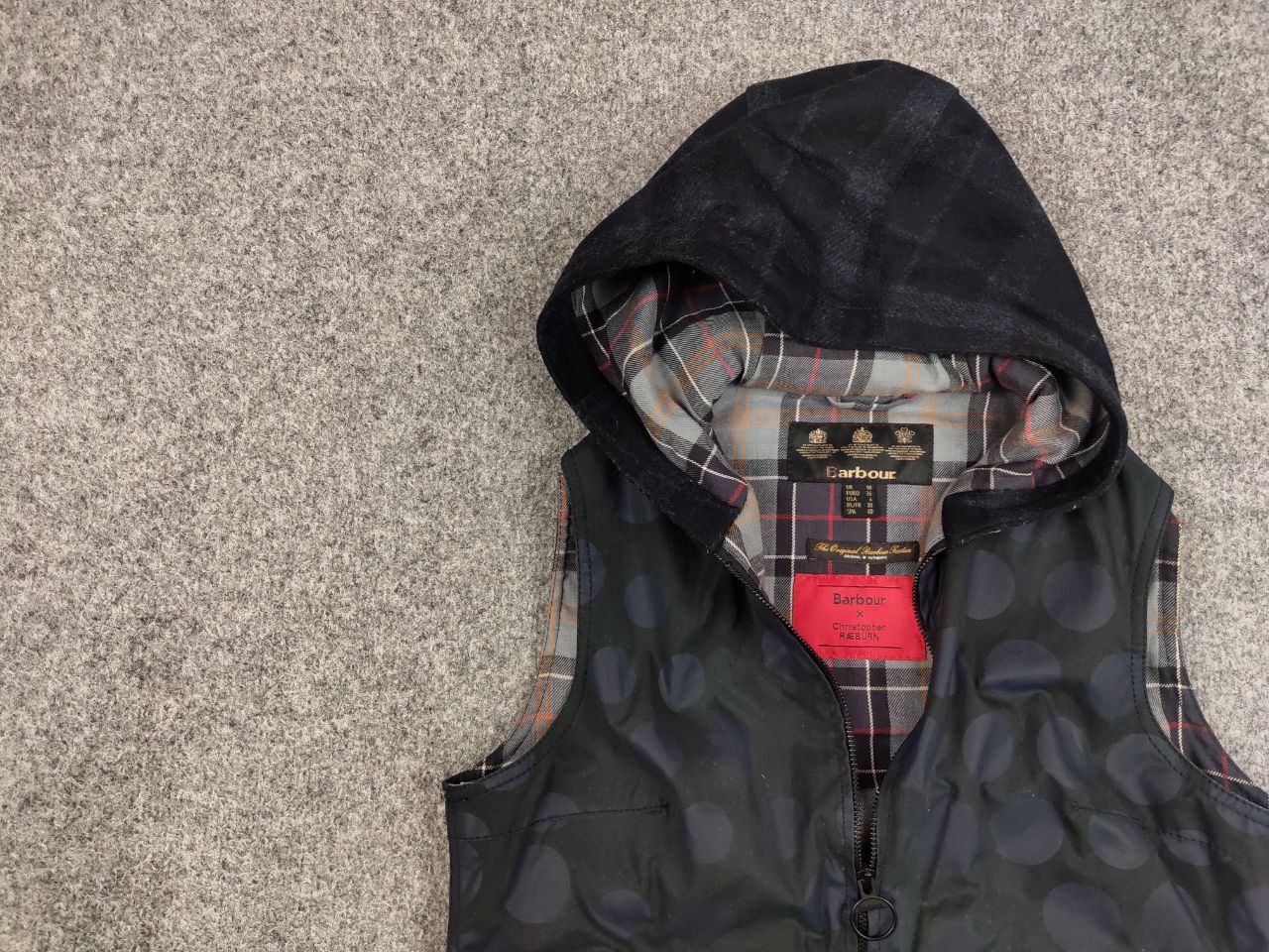 Barbour Barbour x Christopher Raeburn Women's Wax Navy Vest Jacket Size M / US 6-8 / IT 42-44 - 3 Thumbnail