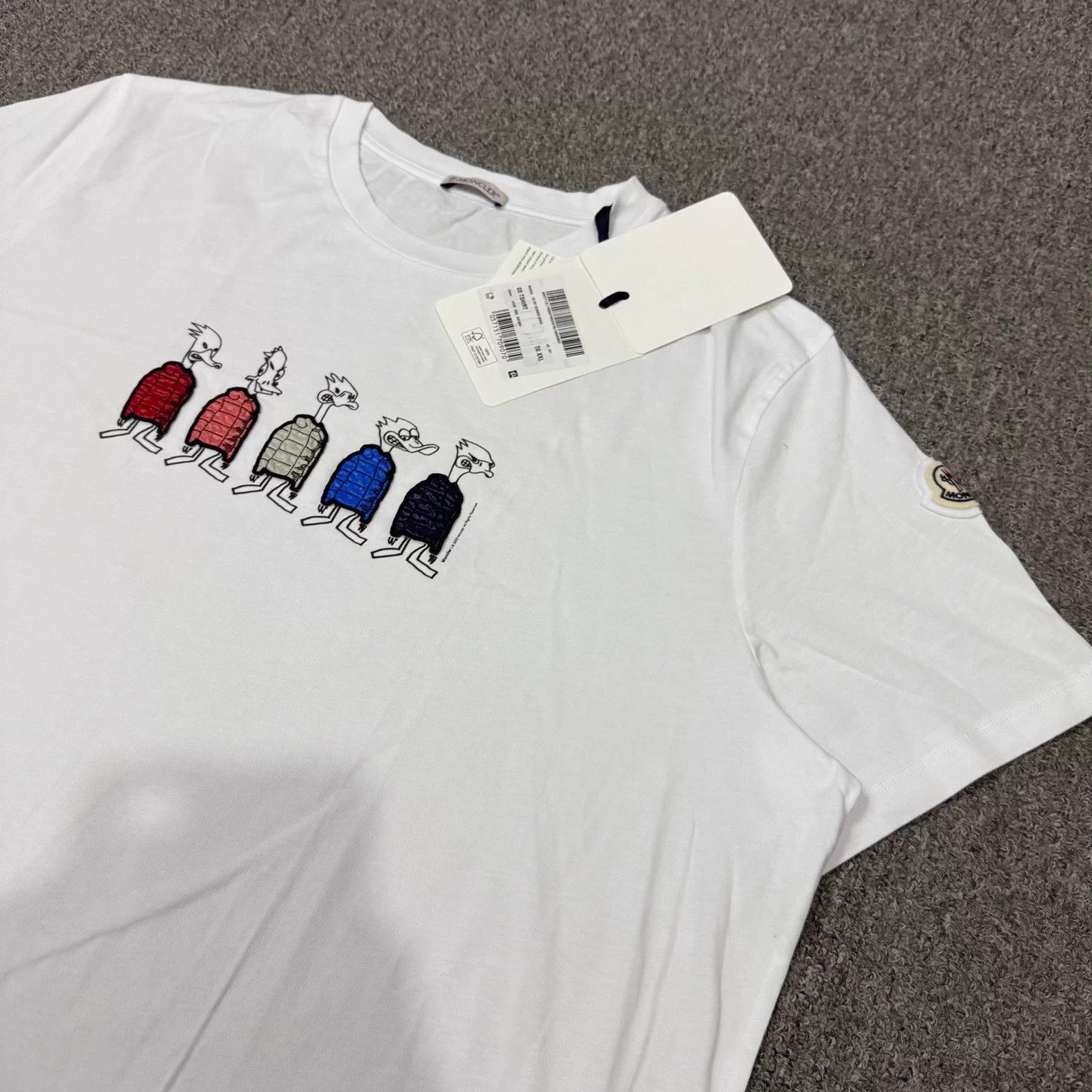 Moncler Moncler white embroidered logo short-sleeve NWT XXL Size US XXL / EU 58 / 5 - 3 Thumbnail