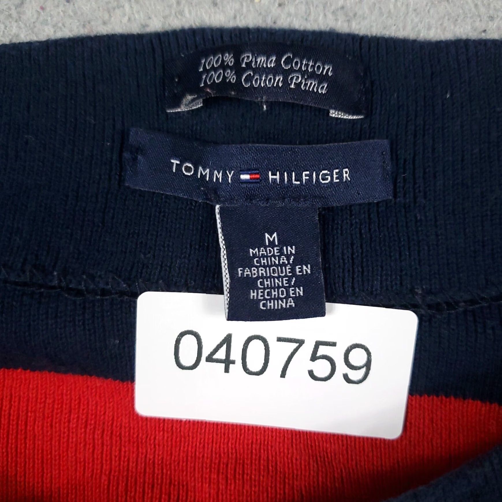 Tommy Hilfiger Tommy Hilfiger Blue Red Striped Crew Neck Pullover Sweater Womens Medium Size M / US 6-8 / IT 42-44 - 8 Thumbnail
