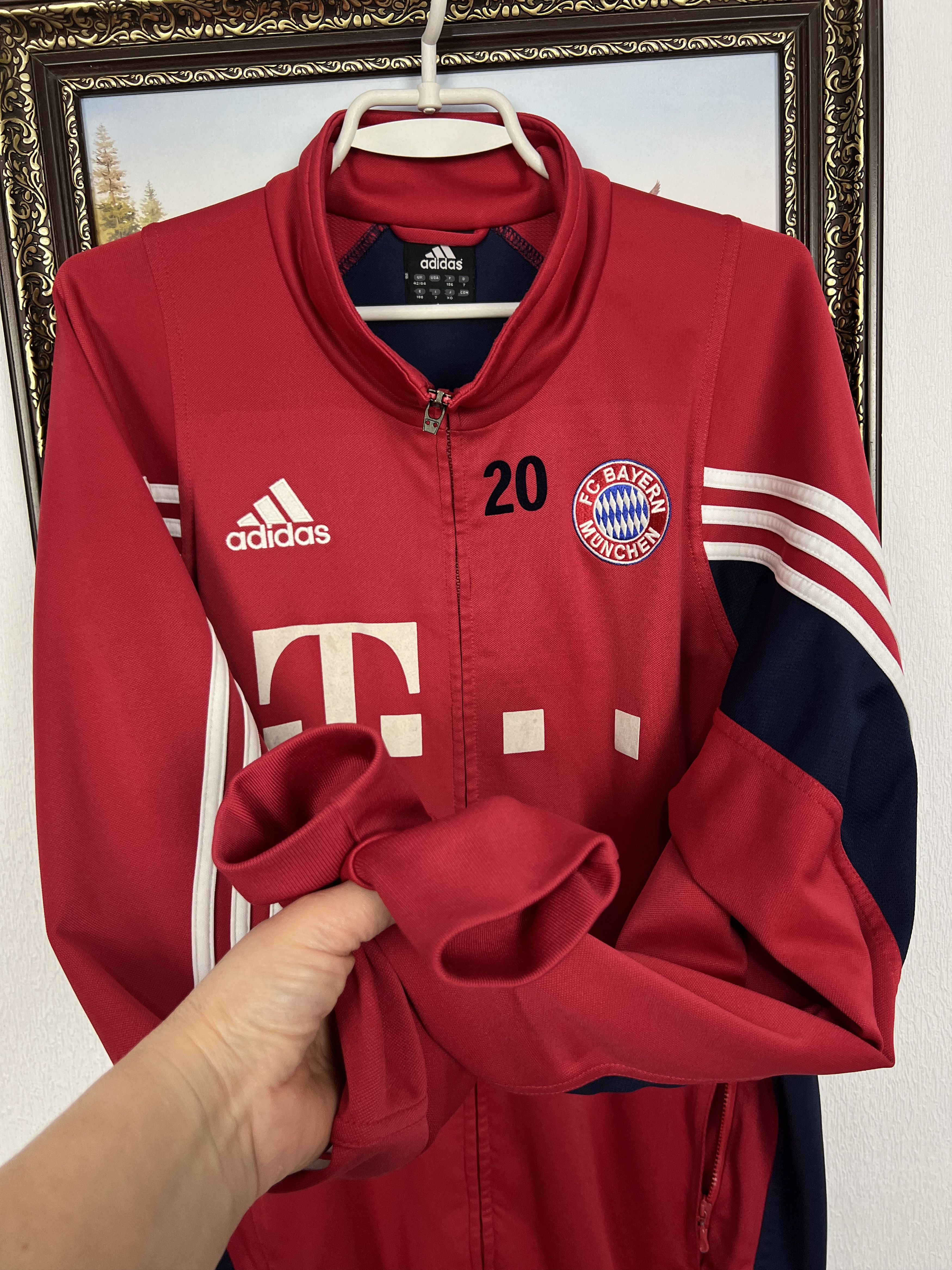 Adidas Vintage Bayern Munich Player Issue Football Jacket Track Top Size US L / EU 52-54 / 3 - 6 Thumbnail