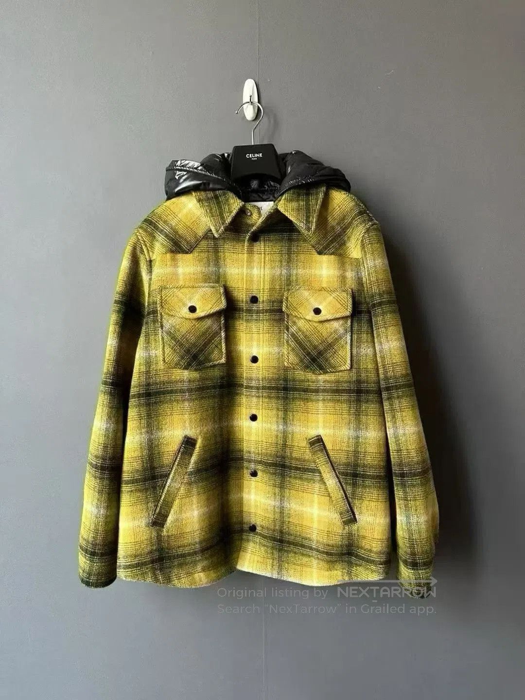 Celine Celine Plaid Hooded Cotton Jacket| Size US S / EU 44-46 / 1 - 1 Thumbnail