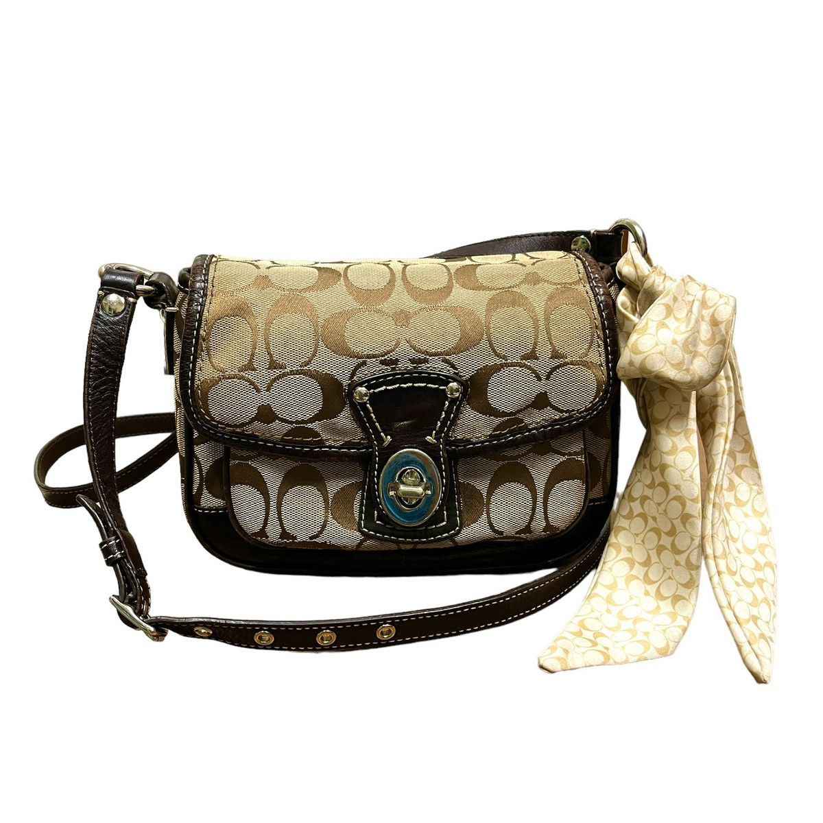 Vintage Coach Monogram Crossbody Bag Coach Shoulder Bag