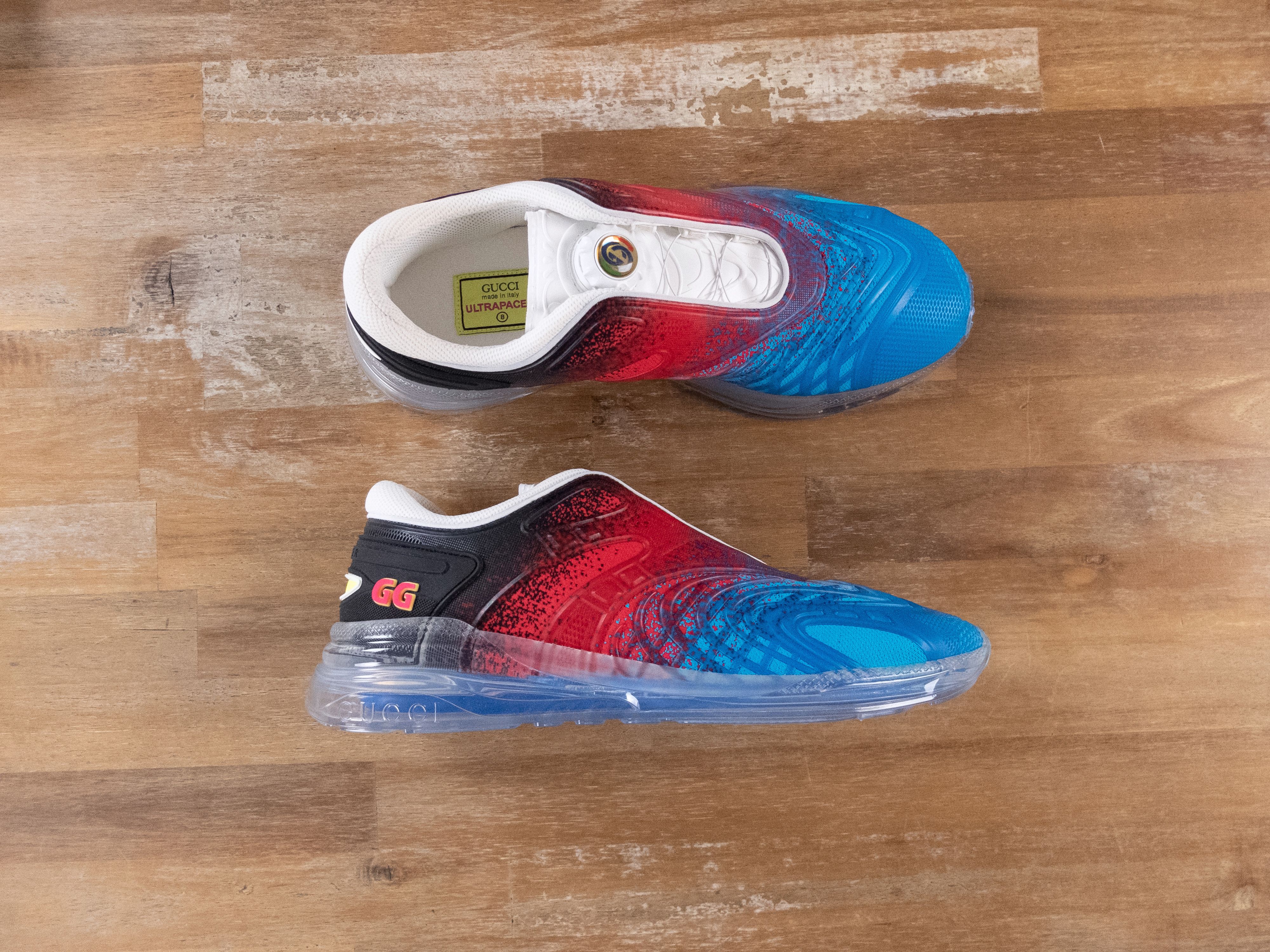 Gucci GUCCI Ultrapace R blue red black sneakers 8.5 US / 8 UK / 42 Size US 8.5 / EU 41-42 - 1 Thumbnail