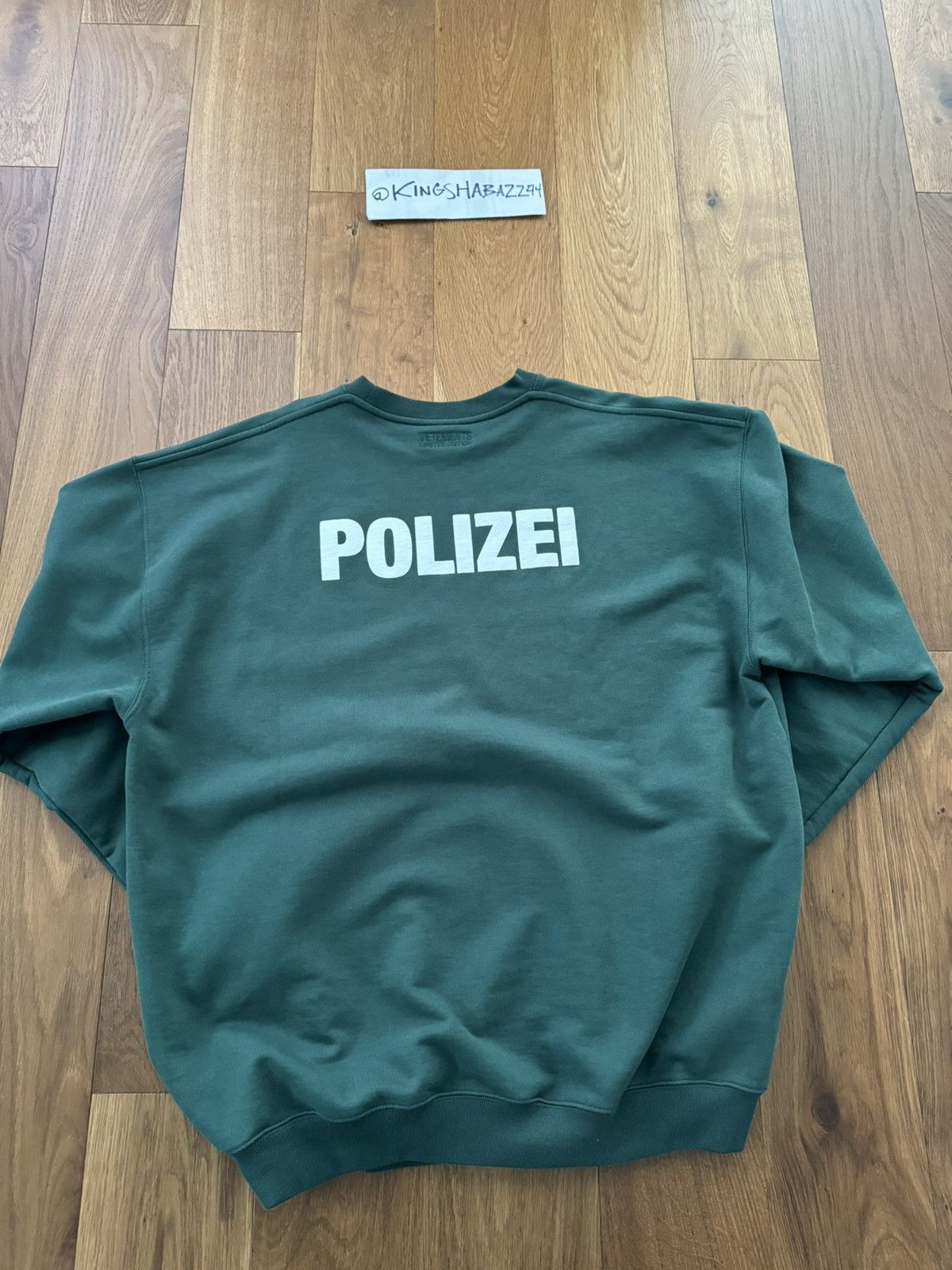 Vetements VETEMENTS POLIZEI SWEATSHIRT Size US L / EU 52-54 / 3 - 5 Thumbnail