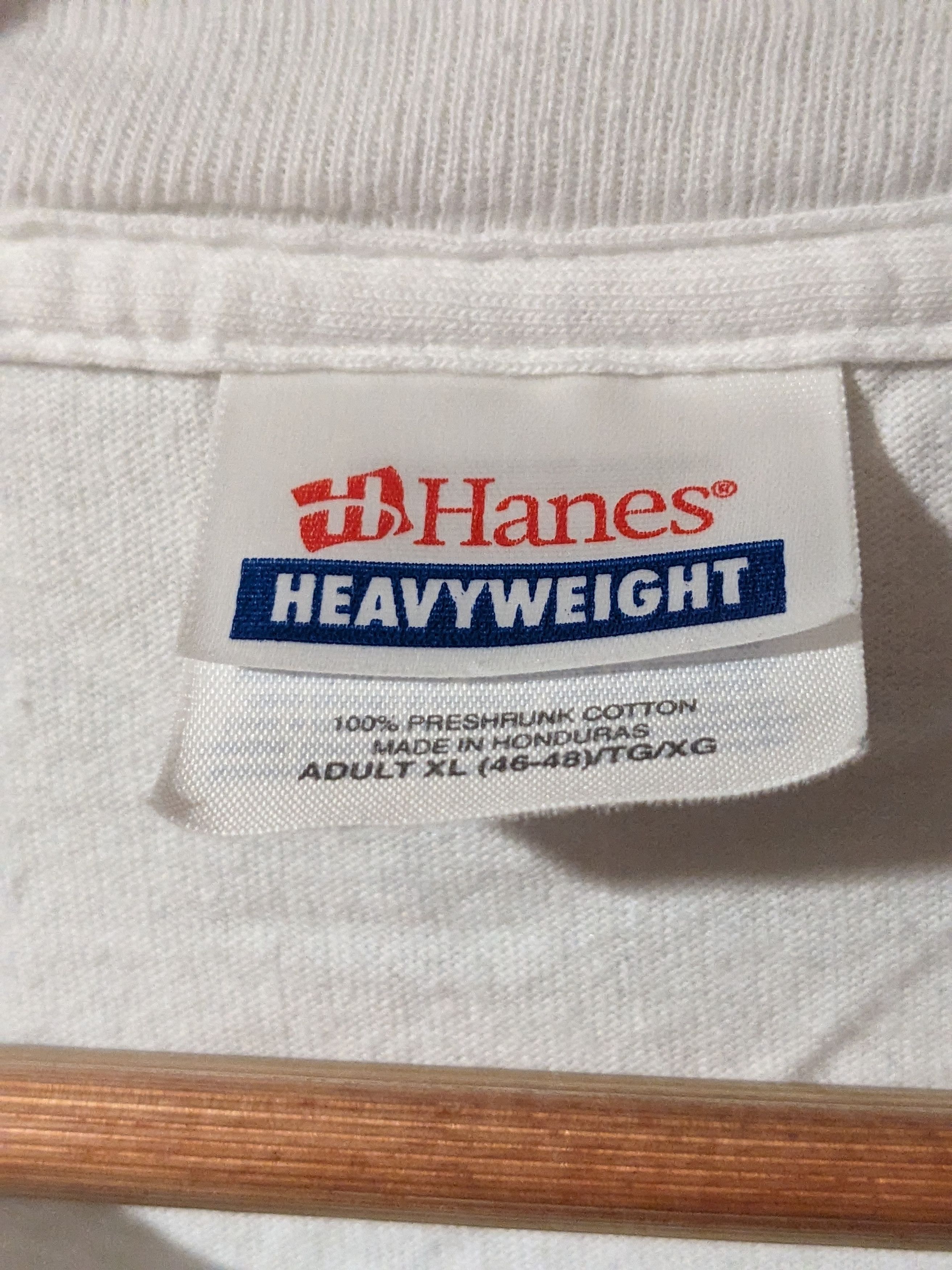 Hanes × Vintage Vintage 90s Bill Clinton Drug Check Politics On Site T-Shirt Size US XL / EU 56 / 4 - 5 Thumbnail