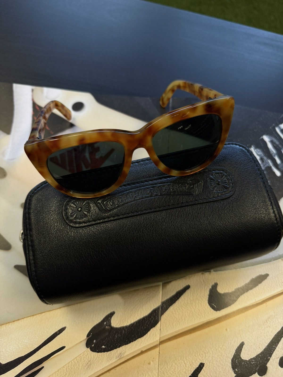 Chrome Hearts Chrome Hearts “LunchF**CKs” Sunglasses W Case Size ONE SIZE - 1 Thumbnail