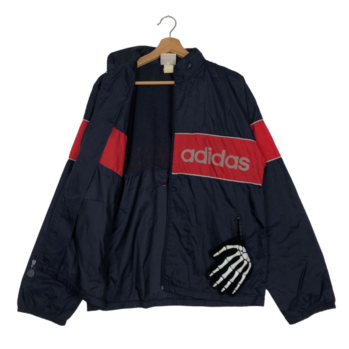 Adidas 🔥90’s Vintage Bomber Jacket Adidas Block Colour Big Logo Size US M / EU 48-50 / 2 - 9 Thumbnail