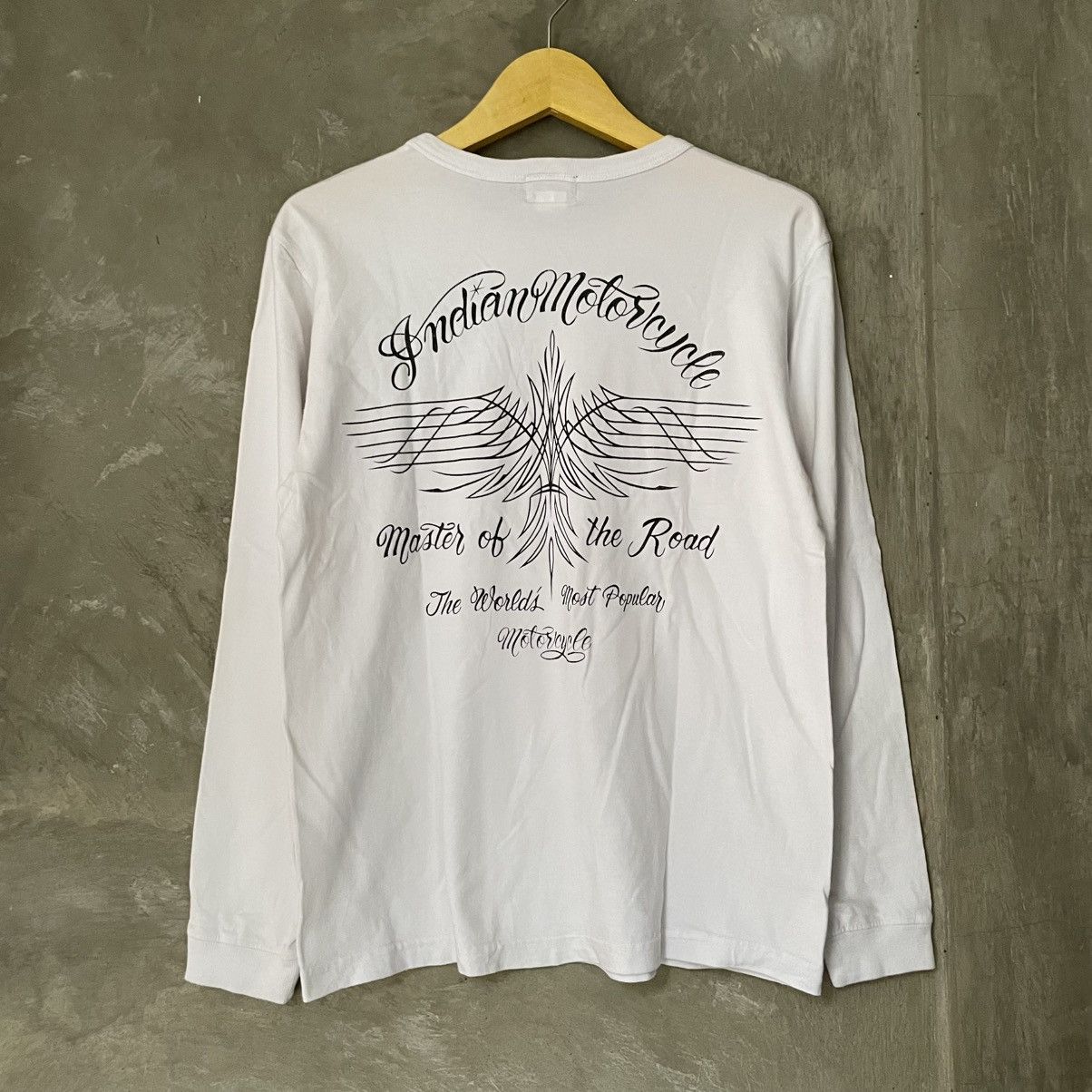 Indian Motorcycle × Japanese Brand × Toyo Enterprises Indian Motorcycle Hand Lettering Toyo Enterprise Long Sleeve Size US M / EU 48-50 / 2 - 14 Thumbnail