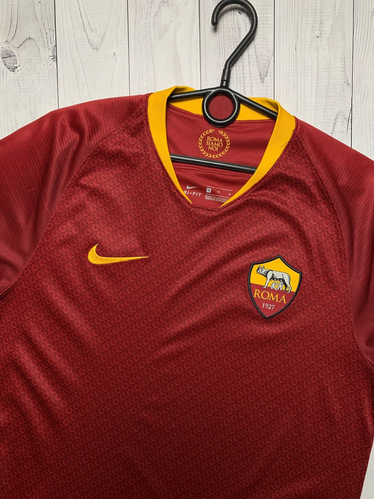 Nike × Vintage Vintage Nike AS Roma soccer jersey size M Size US M / EU 48-50 / 2 - 2 Thumbnail