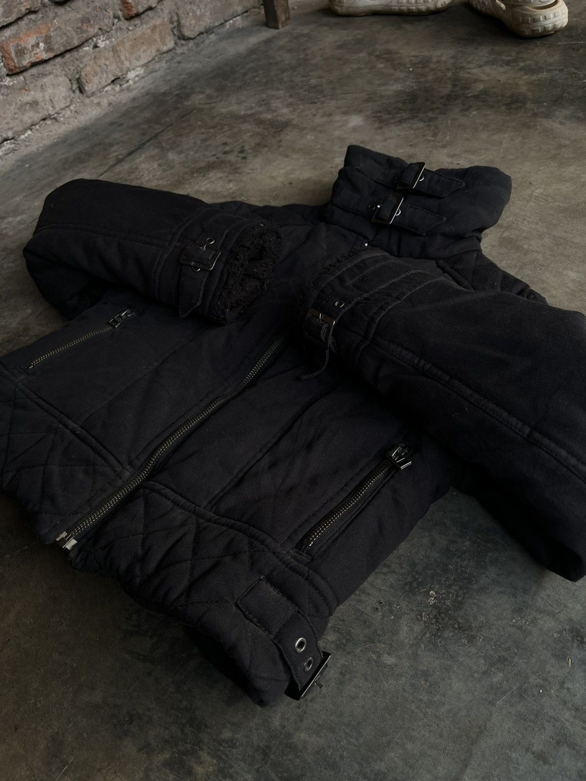Isamu Katayama Backlash JAPANESE FUR JACKET BIKERS BONDAGE ZIPPER GOTHIC PUNK STYLE Size US S / EU 44-46 / 1 - 5 Thumbnail