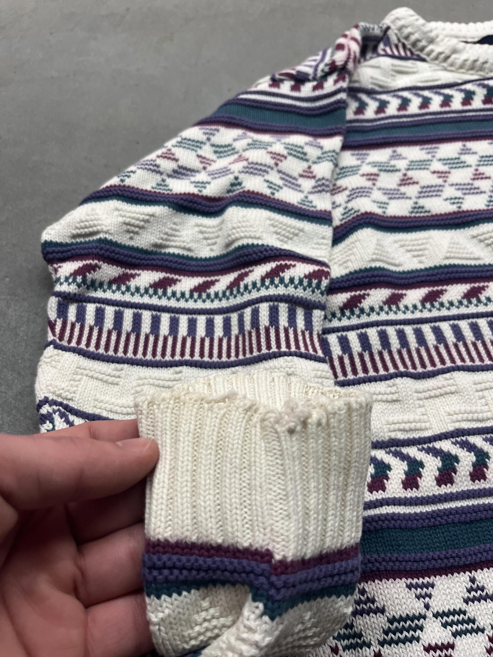 Sperry Vintage 90s Sperry Patterned Crewneck Sweater 100% Cotton M Size US M / EU 48-50 / 2 - 5 Thumbnail