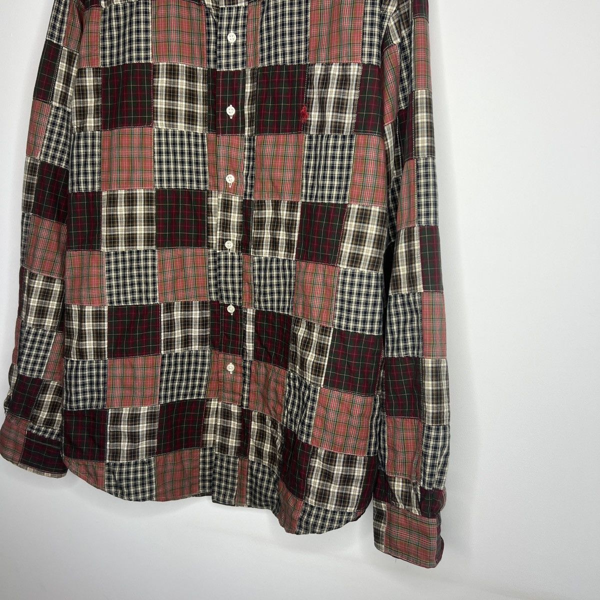Polo Ralph Lauren Vintage polo Ralph Lauren flannel patchwork shirt checkered Size US XXL / EU 58 / 5 - 2 Thumbnail
