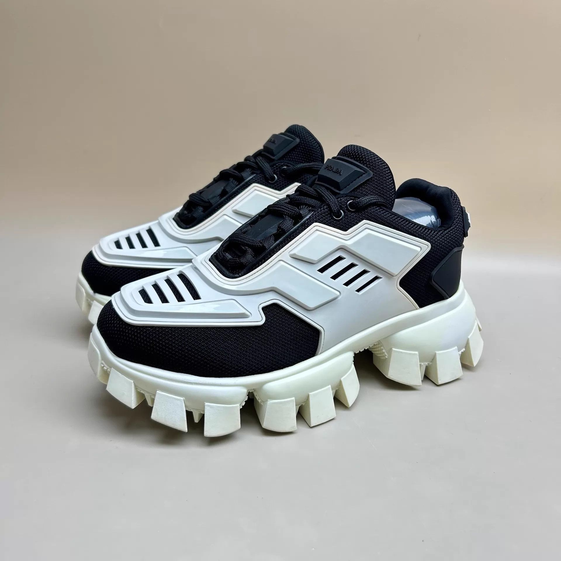 Prada Prada Black & White Platform Gear Shoes 35 95New Size US 4.5 / IT 34.5 - 1 Thumbnail