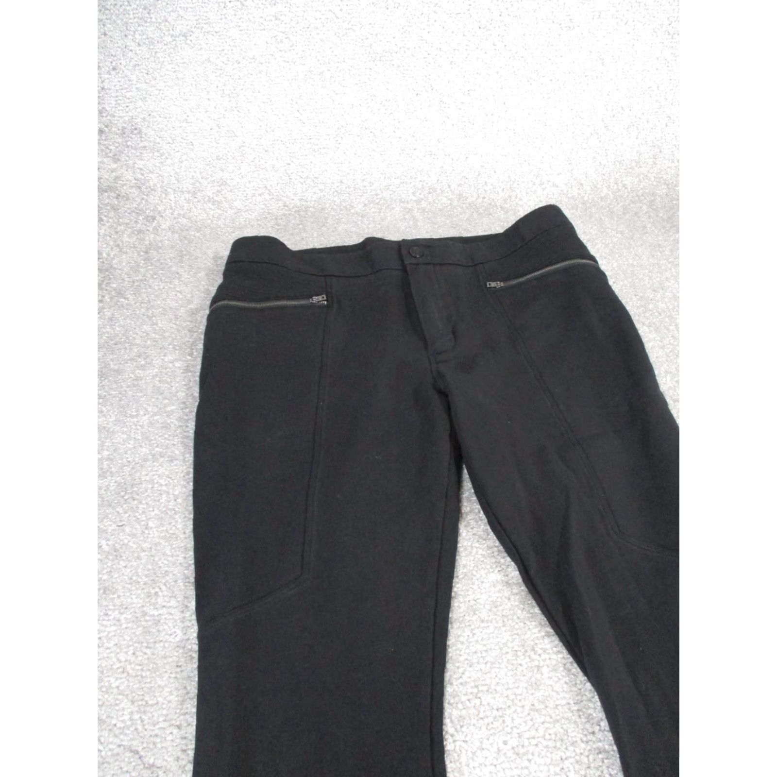 Athleta Athleta Ponte Moto 2.0 Pants Womens 12 Black Stretch Skinny Jegging Slim Fit Skinny Size 34" / US 12 / IT 48 - 2 Thumbnail