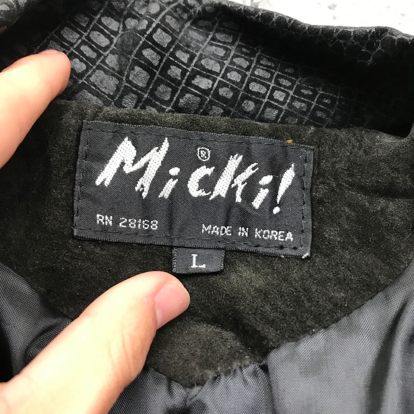 Other Vintage Micki Genuine Leather Suede Jacket Womens L Black Size L / US 10 / IT 46 - 4 Thumbnail