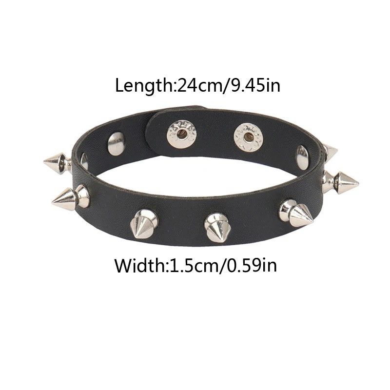Leather Spike Leather Bracelet Size ONE SIZE - 2 Thumbnail