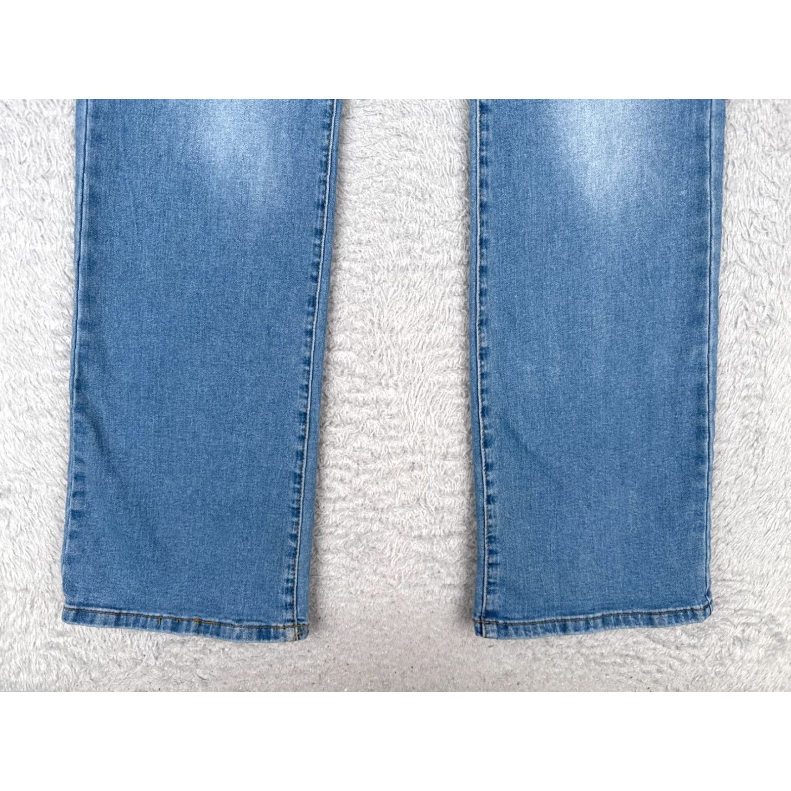 Vintage Angel Kiss Jeans Juniors 28x31 Blue Denim Bootcut Low Rise Cotton Blend Women's Jeans 5-Pocket Ø Size 30" / US 8 / IT 44 - 2 Thumbnail
