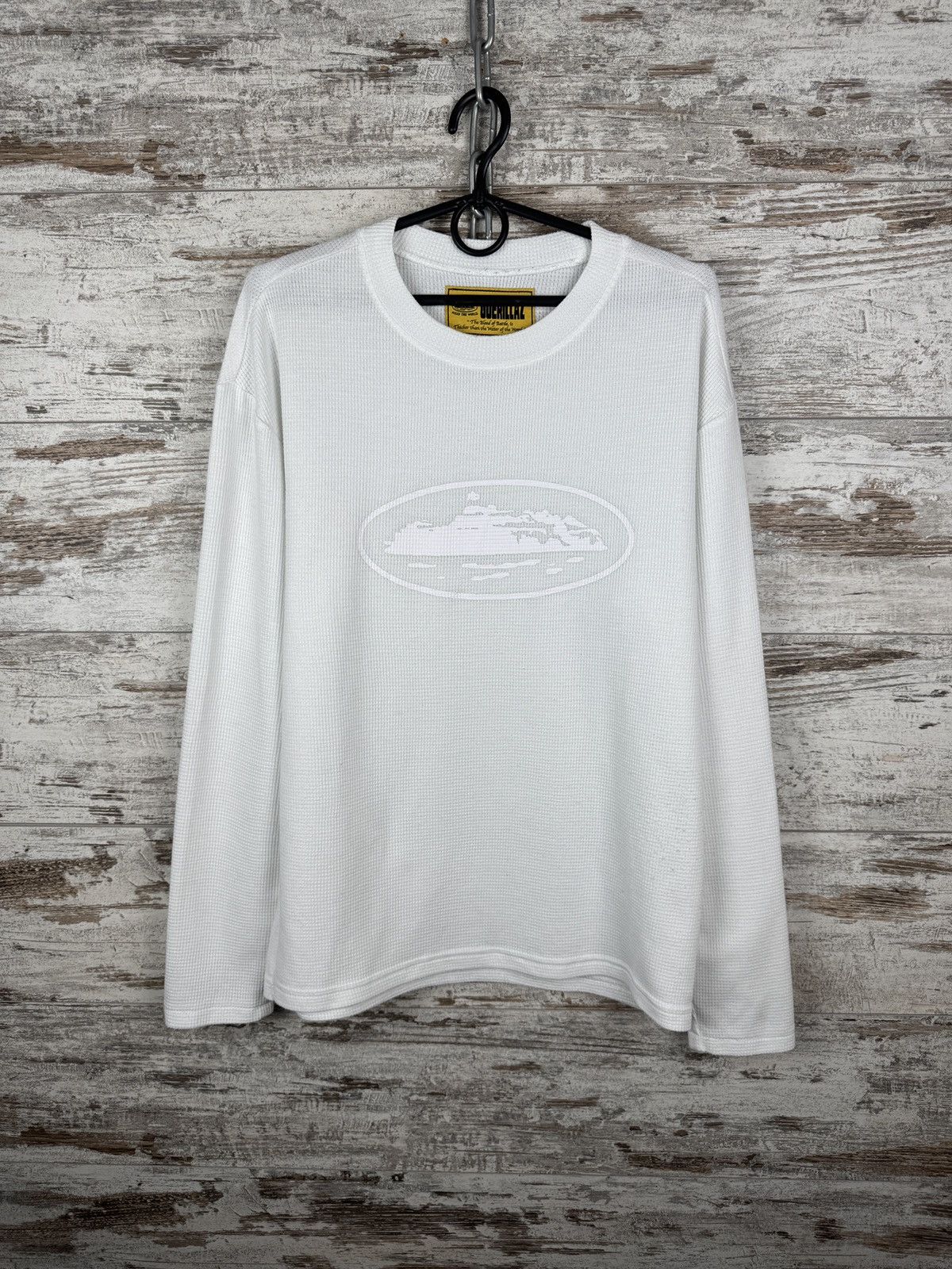Corteiz Mens Vintage Corteiz waffle sweater longsleeve t-shirt y2k Size US M / EU 48-50 / 2 - 1 Thumbnail