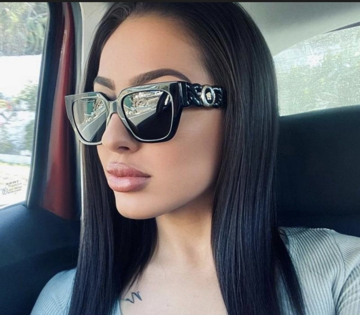 Versace Sunglasses Versace VE 4409 F Asian fit GB1/87 Black Size ONE SIZE - 3 Thumbnail