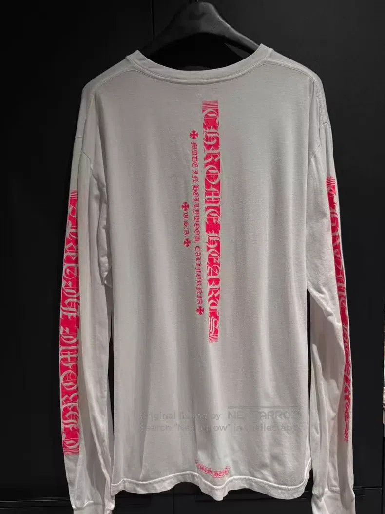 Chrome Hearts CHROME HEARTS Size L Pink vertical letter pattern long-slee Size US L / EU 52-54 / 3 - 2 Thumbnail