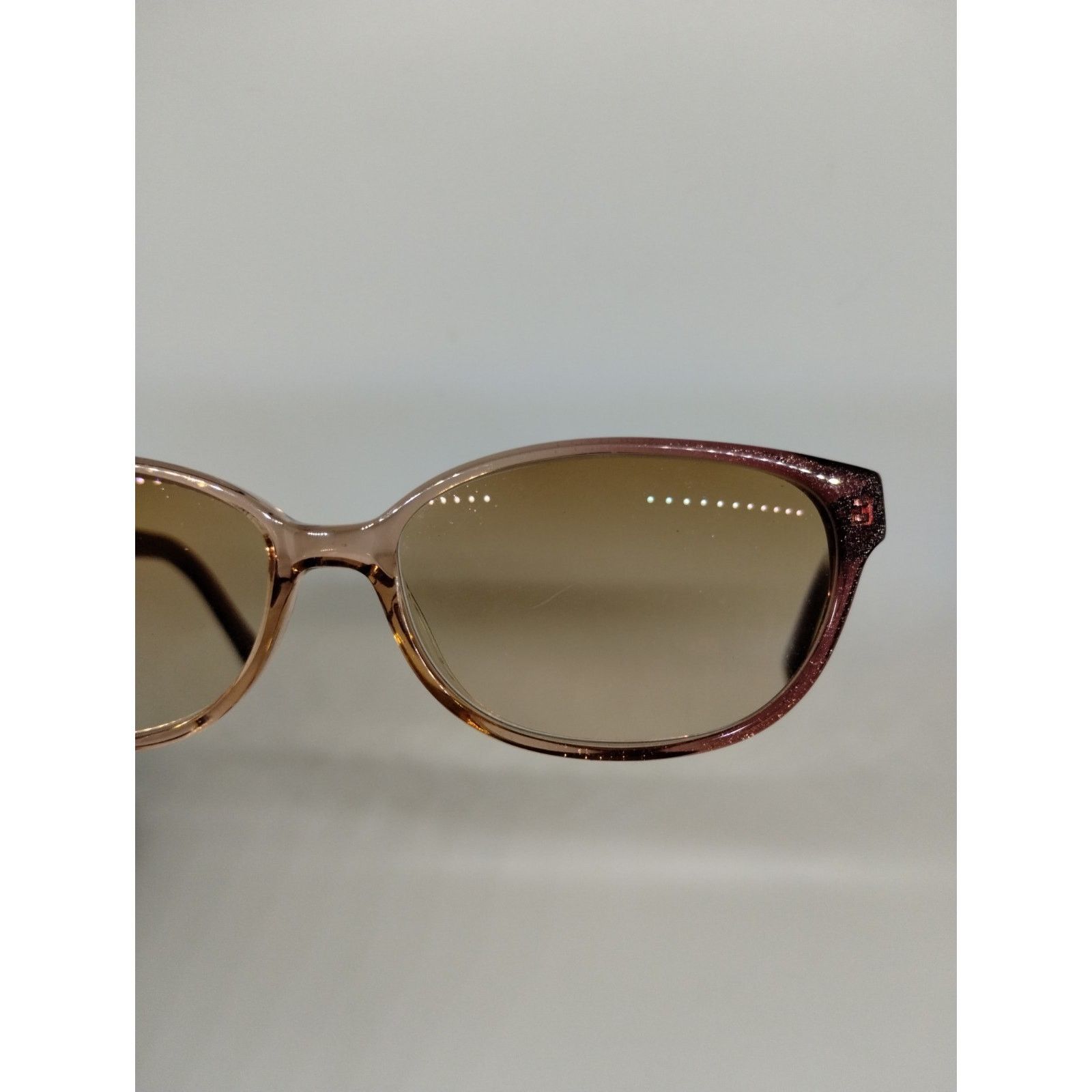Liz Claiborne Liz Claiborne Eyeglass Frames L389 OJPS Sparkly Amber Brown Size ONE SIZE - 10 Thumbnail