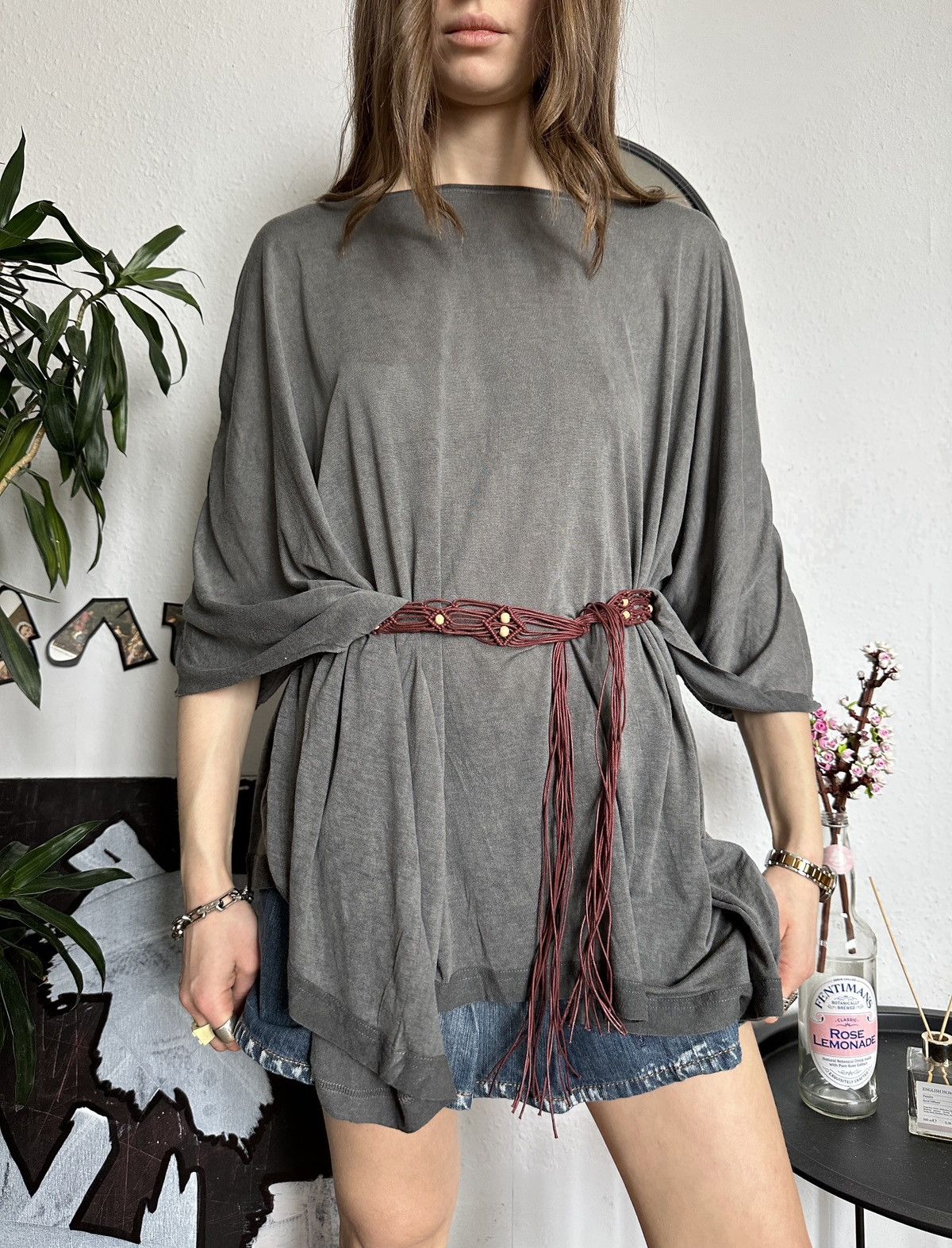 Diesel New Diesel Slouchy Wide Baggy Indie Sleaze Blouse Size ONE SIZE - 2 Thumbnail