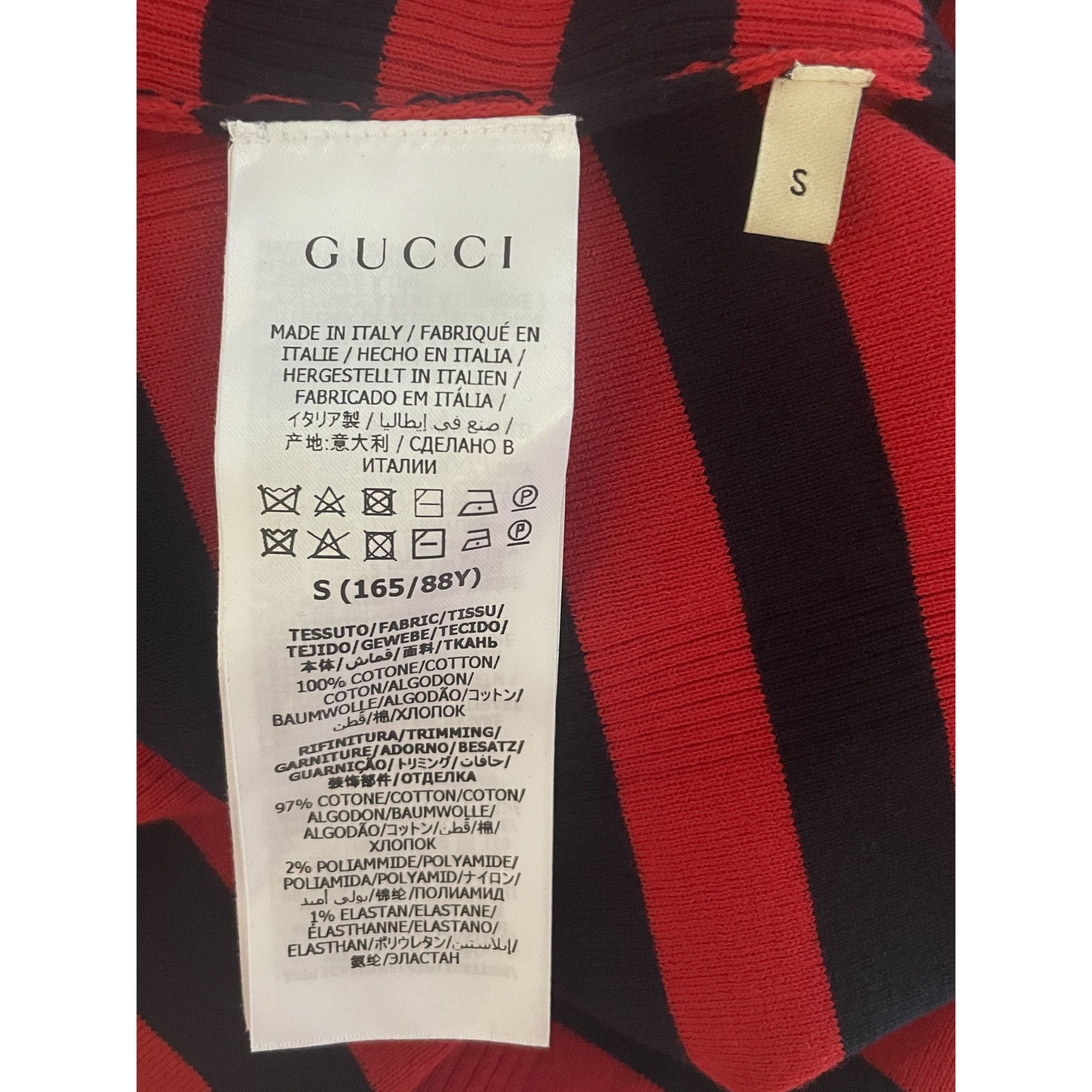 Gucci Gucci Womens Striped Polo Dress With Embroidered Cat Patch R Size S / US 4 / IT 40 - 8 Thumbnail