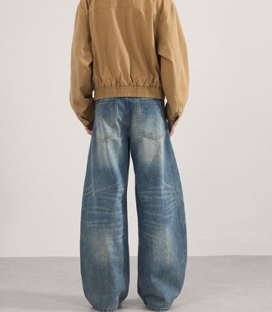 Japanese Brand Men's American-style high-street baggy curved-leg jeans Size US 32 / EU 48 - 5 Thumbnail