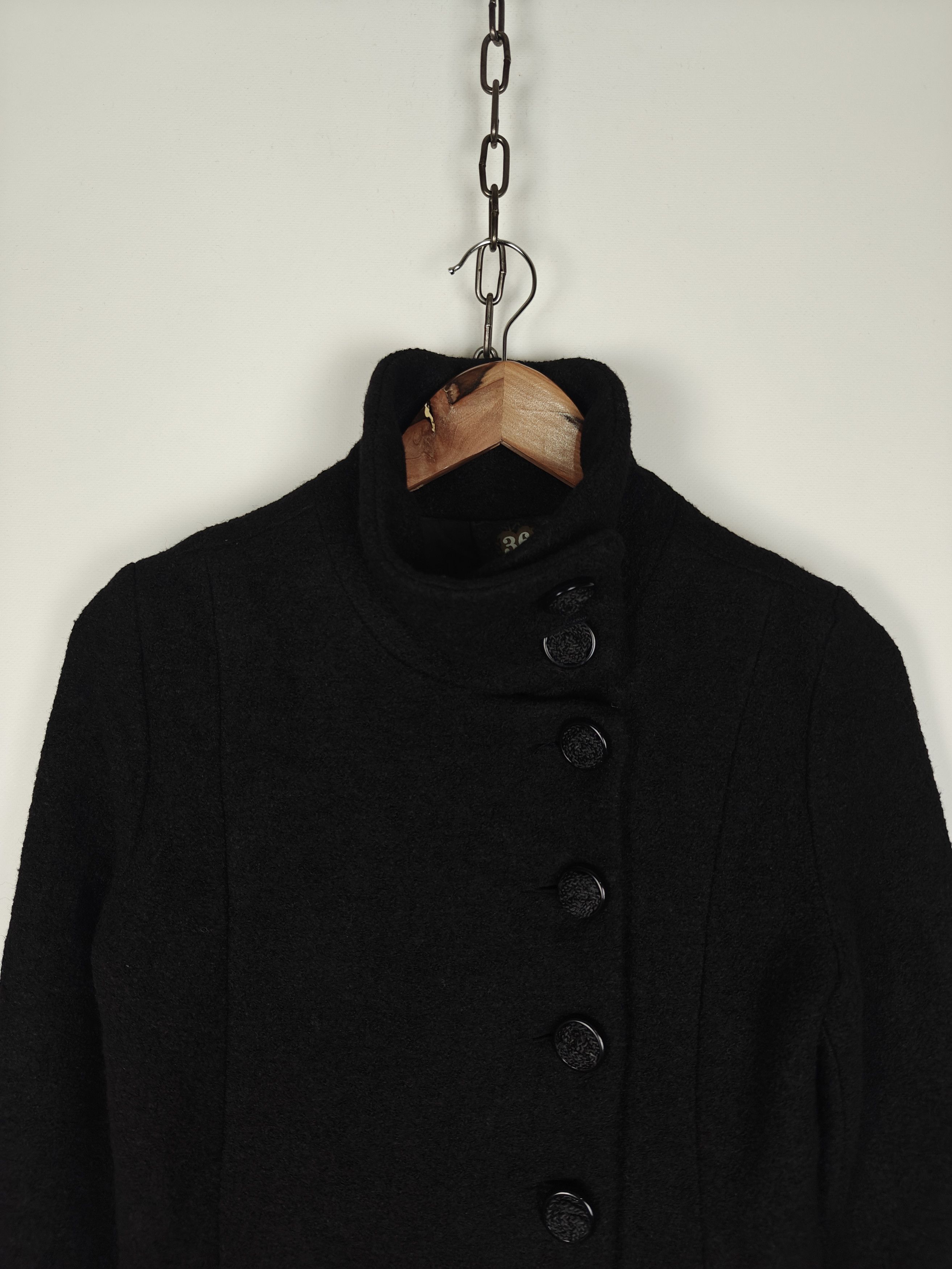 Desigual Desigual Coat Jacket Button Floral Black size 36 Size S / US 4 / IT 40 - 2 Thumbnail