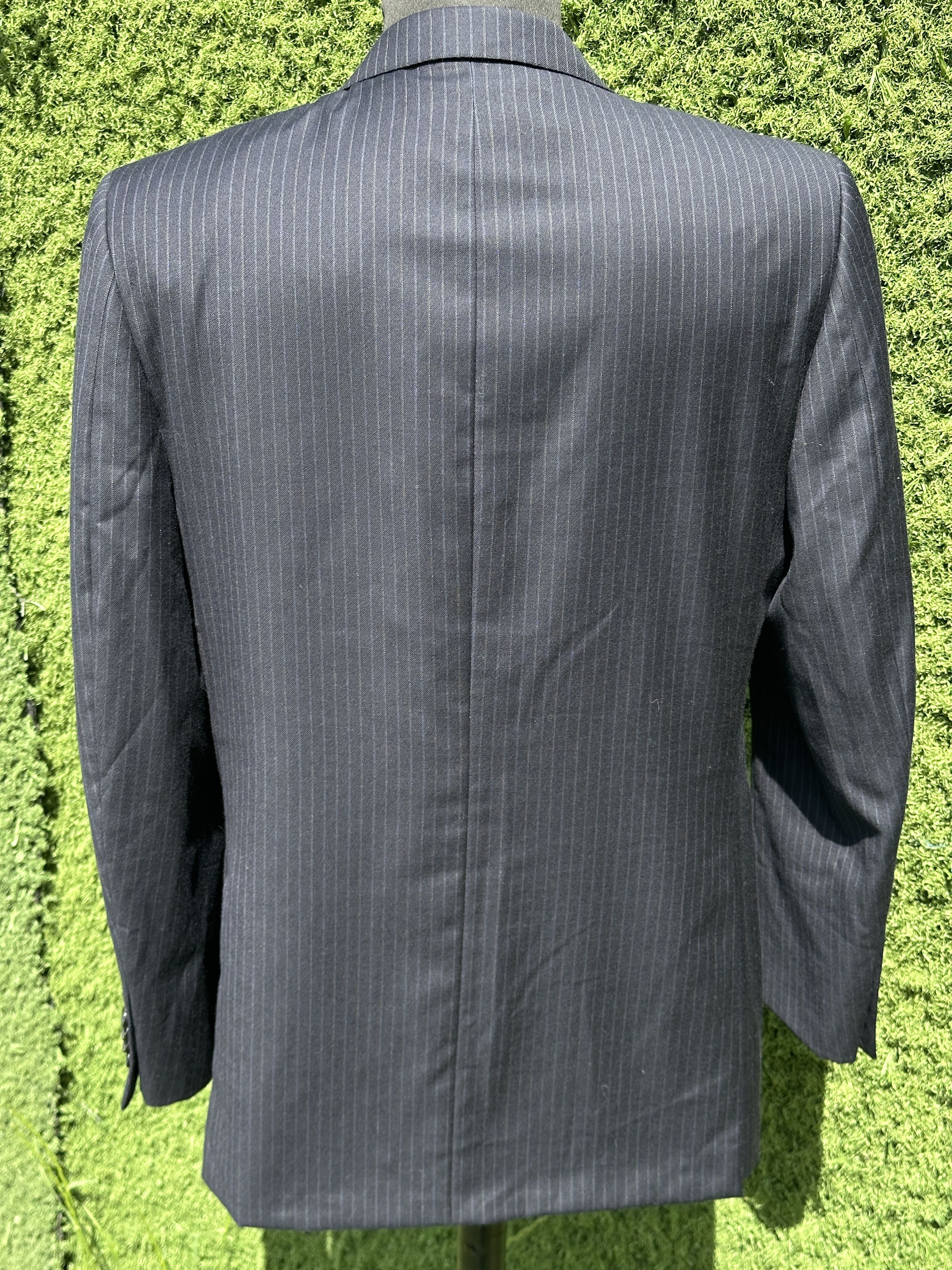 Ermenegildo Zegna Ermenegildo Zegna Wool Pinstripe 3 Button Suit Blazer 50R Size 50R - 5 Thumbnail