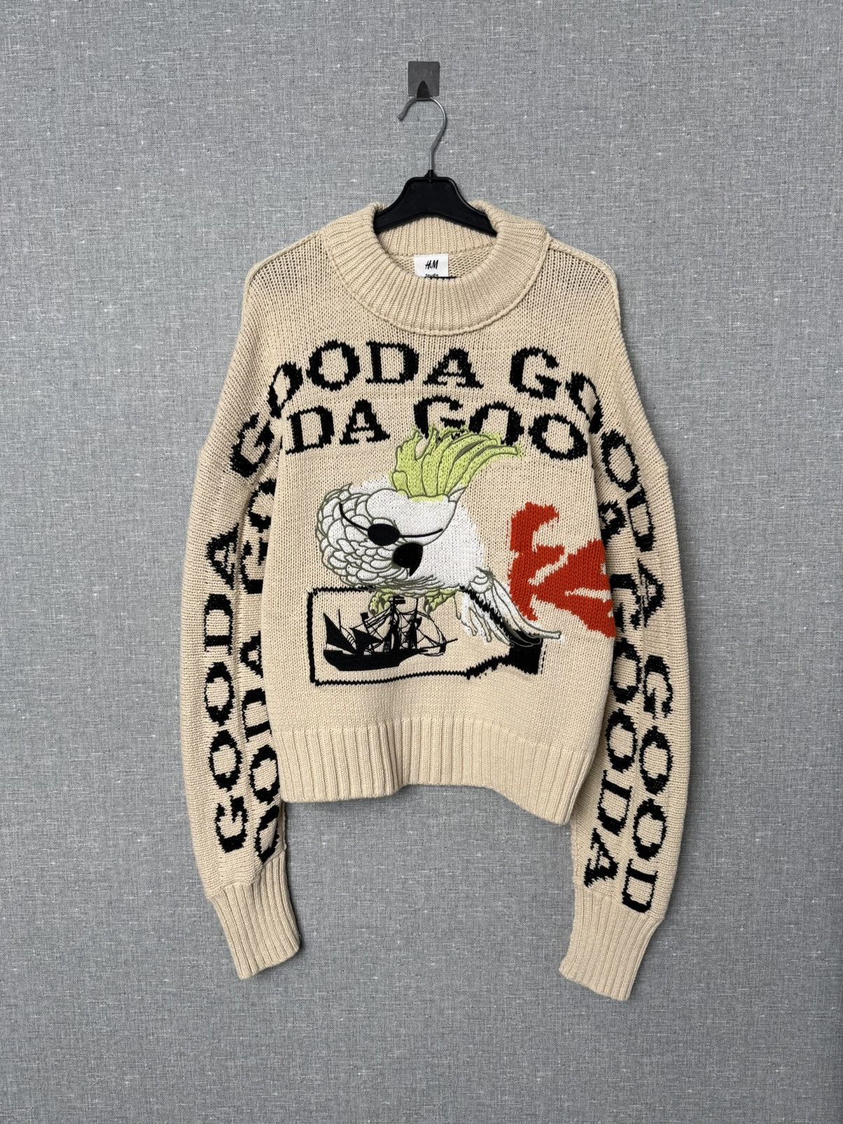 H&M H&M Studio Collection S/S 21 Jacquard Knit Oversized Sweater Size US S / EU 44-46 / 1 - 2 Thumbnail