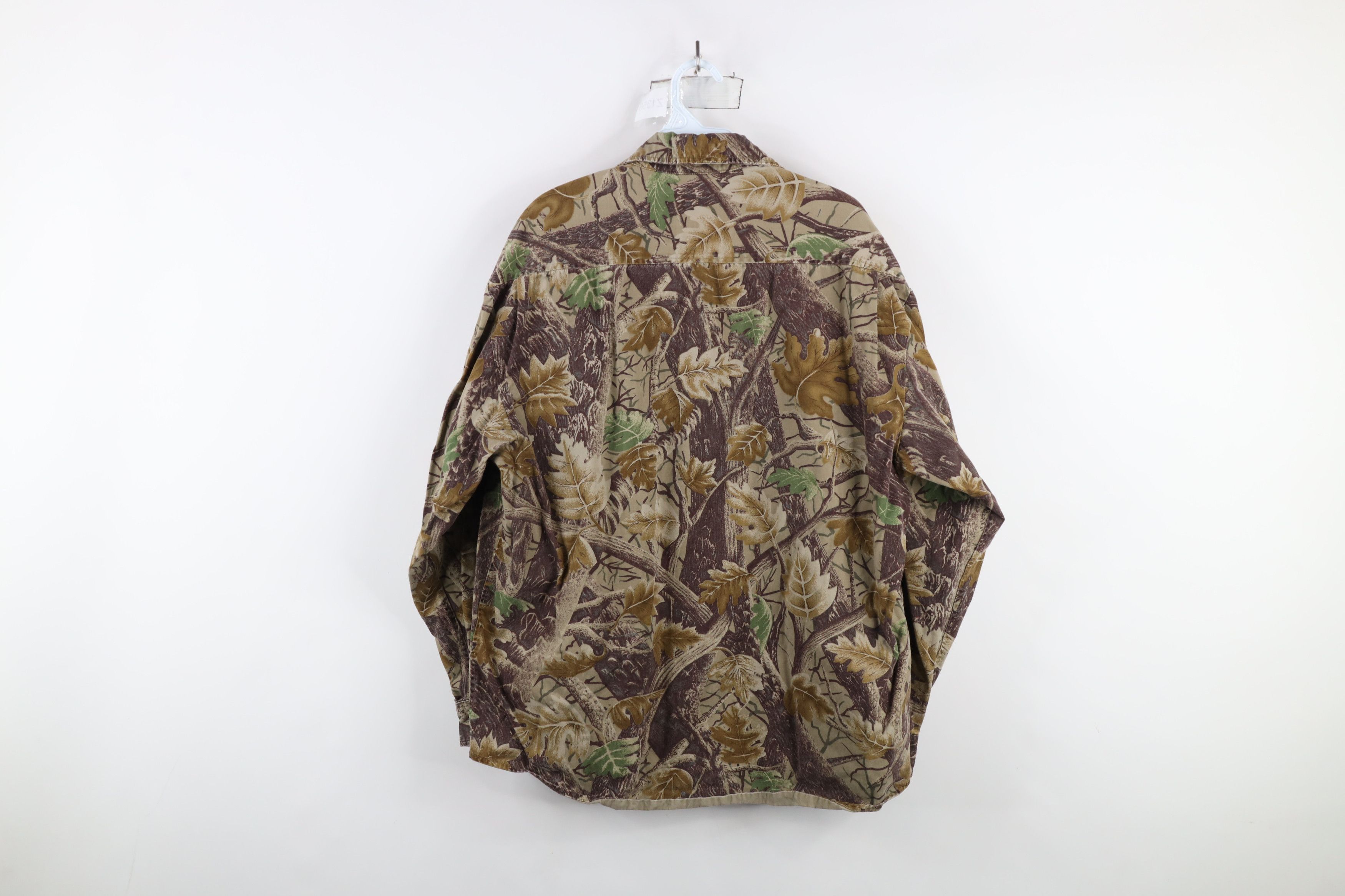 Vintage Vintage 90s Streetwear Heavyweight Camouflage Button Shirt Size US XL / EU 56 / 4 - 8 Thumbnail