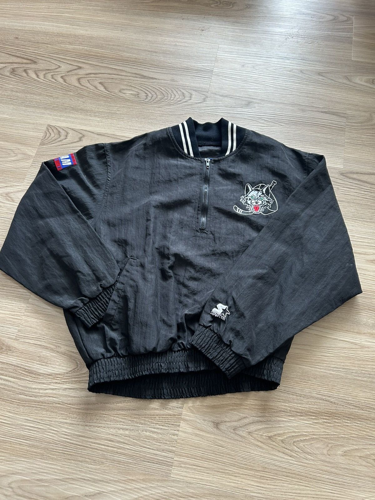 Starter Vintage Starter Chicago Wolves AHL Hockey Jacket RARE Size US L / EU 52-54 / 3 - 1 Thumbnail