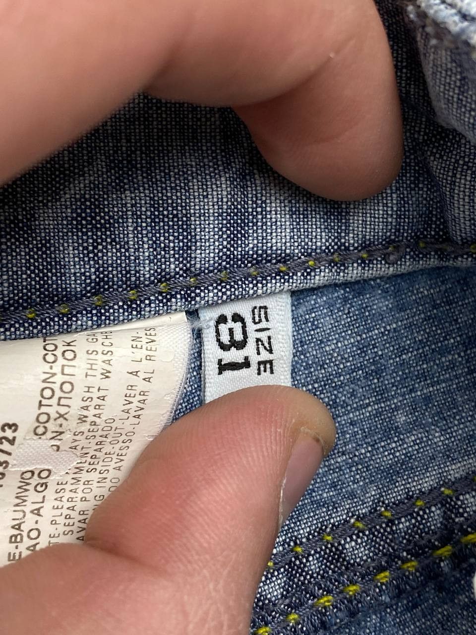 Armani Vintage Armani Jeans Denim Jeans Big Logo Size US 31 - 15 Thumbnail