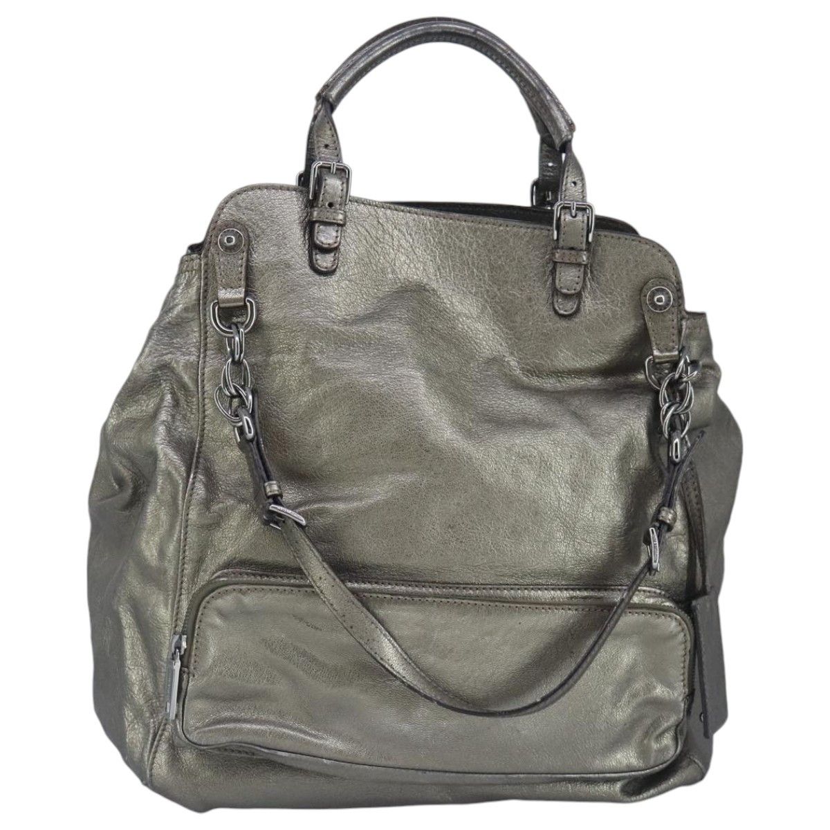 Dolce & Gabbana Silver Leather Handbag (Pre-Owned) Size ONE SIZE - 1 Thumbnail